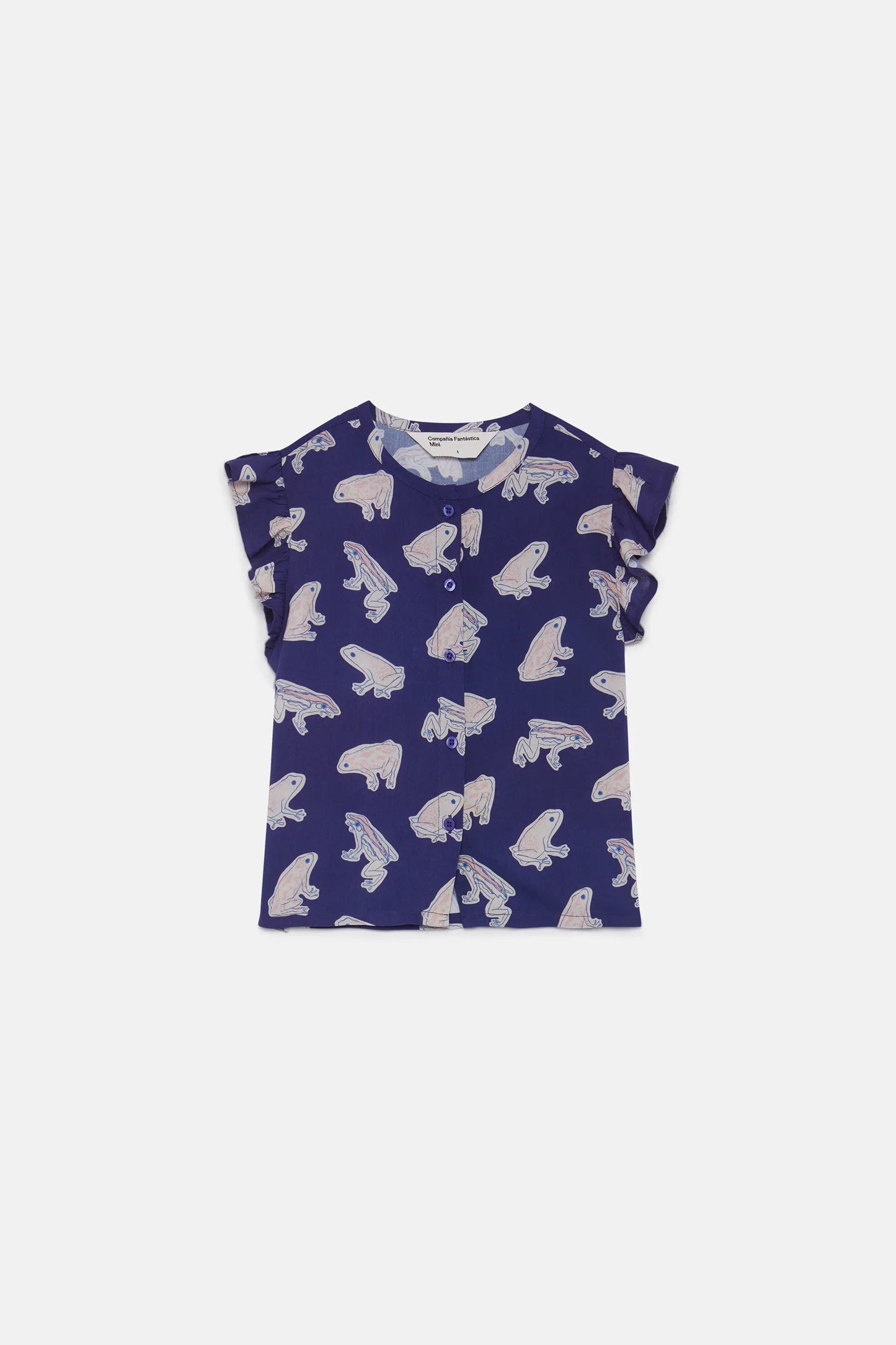 Top de niña viscosa LENZING™ ECOVERO™ de ranas
