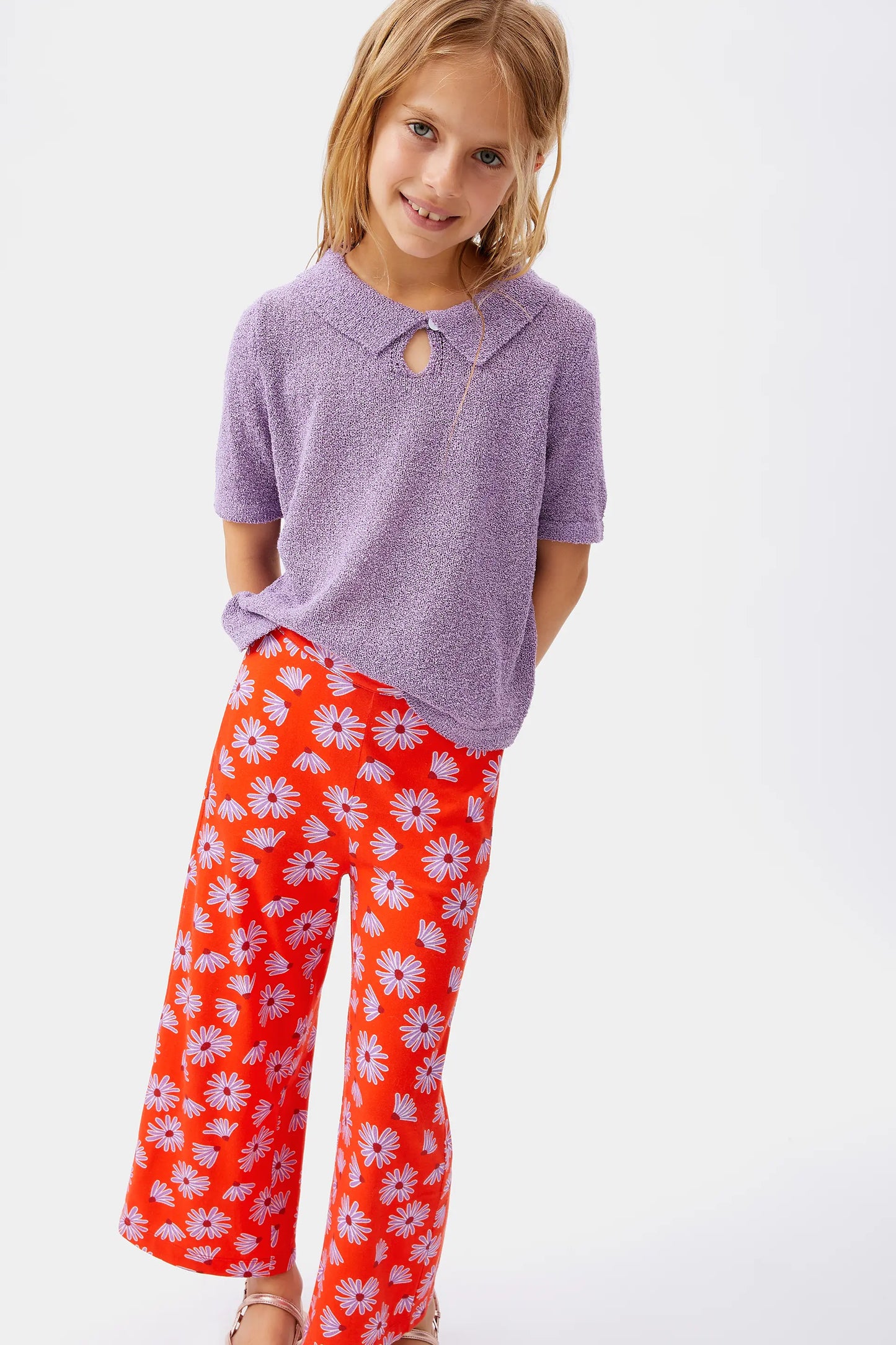 Bellis floral girl pants