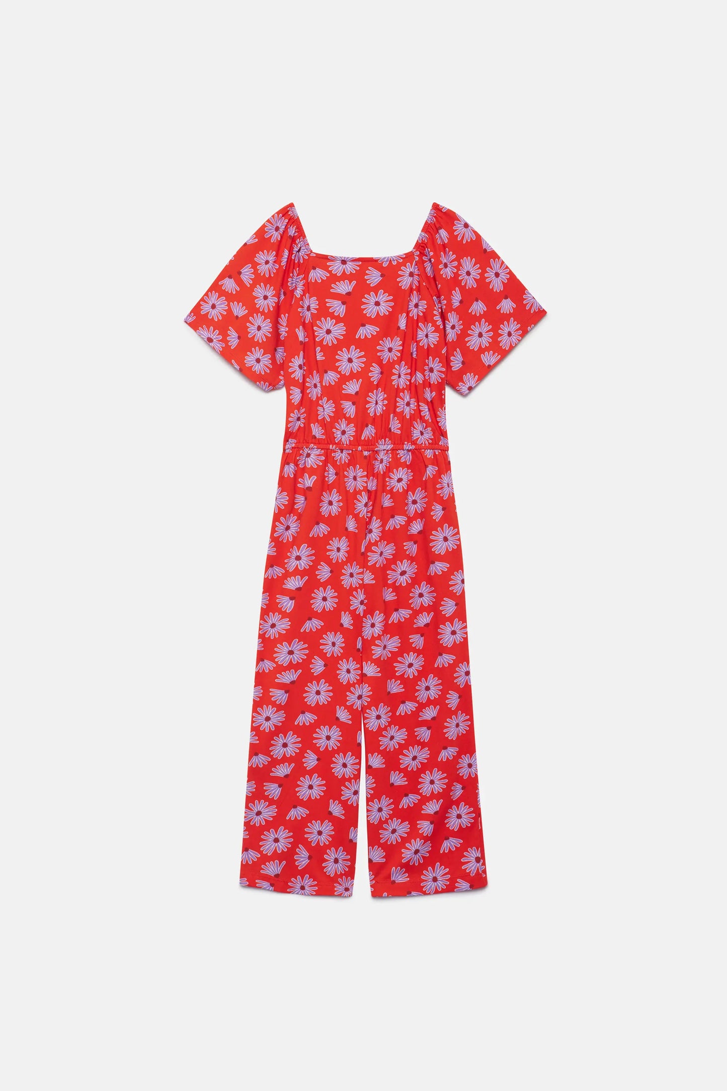 Bellis floral girl's long jumpsuit