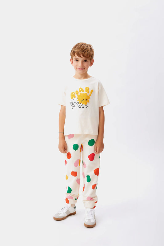 Camiseta unisex animal print blanca