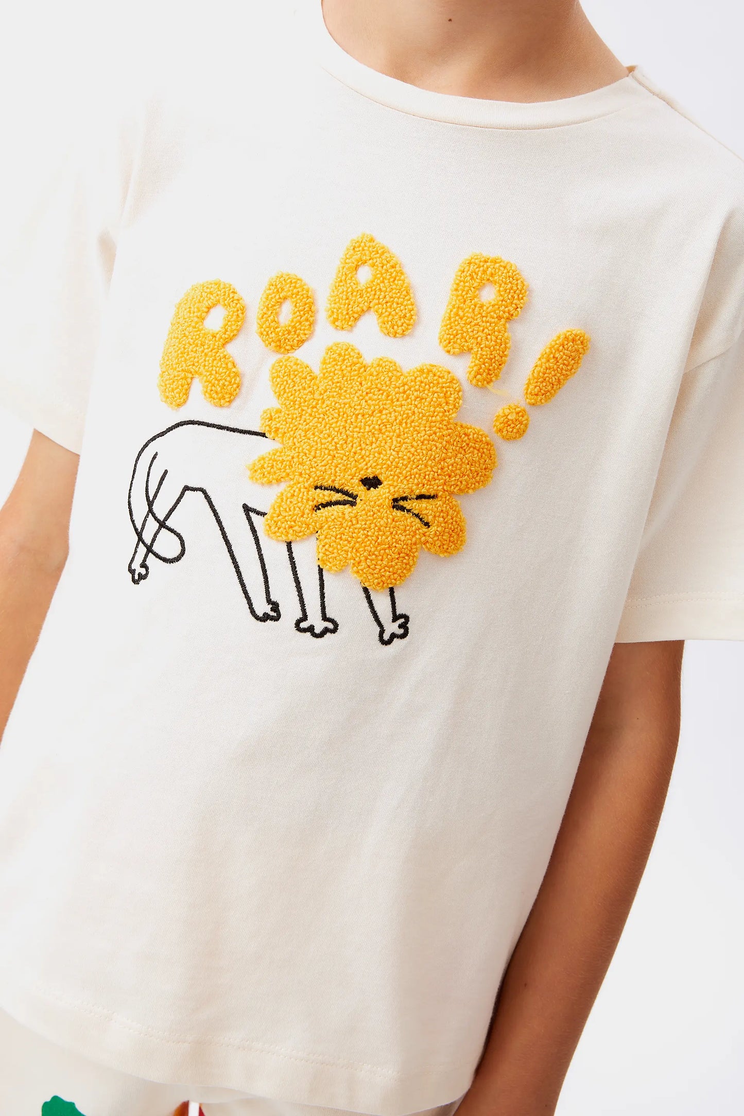 White animal print unisex t-shirt