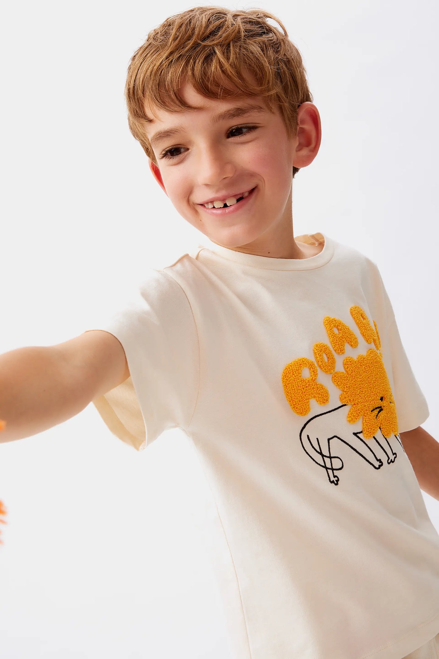 White animal print unisex t-shirt
