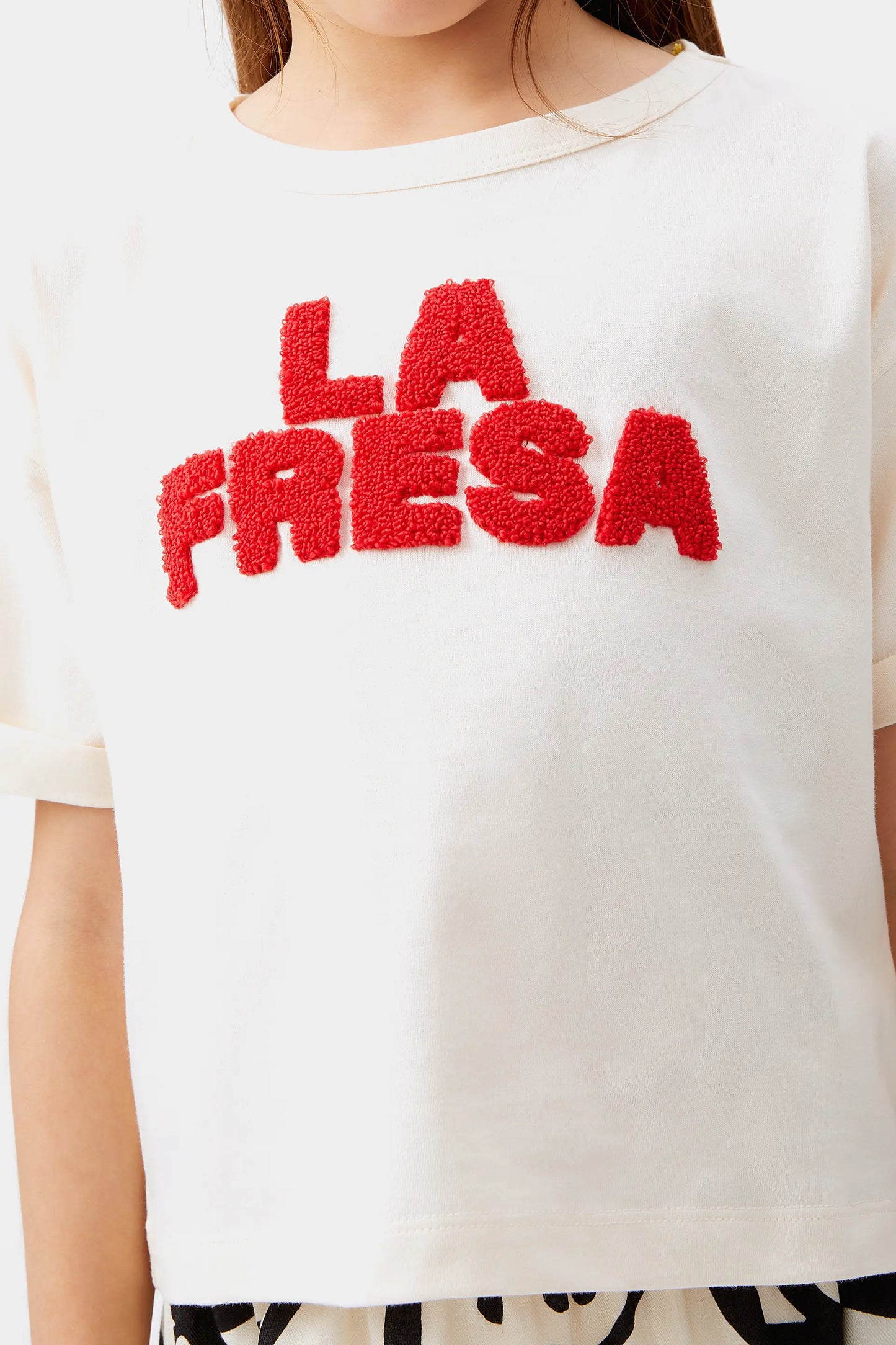 T-shirt unisex con fragola bianca