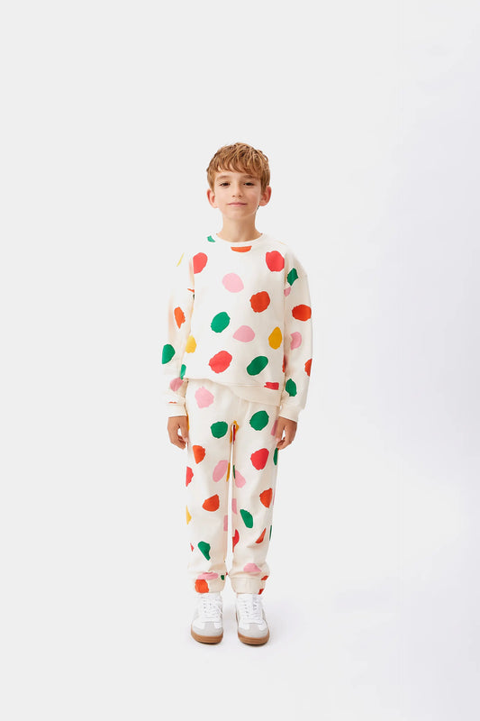 Jogger unisex estampado lunares