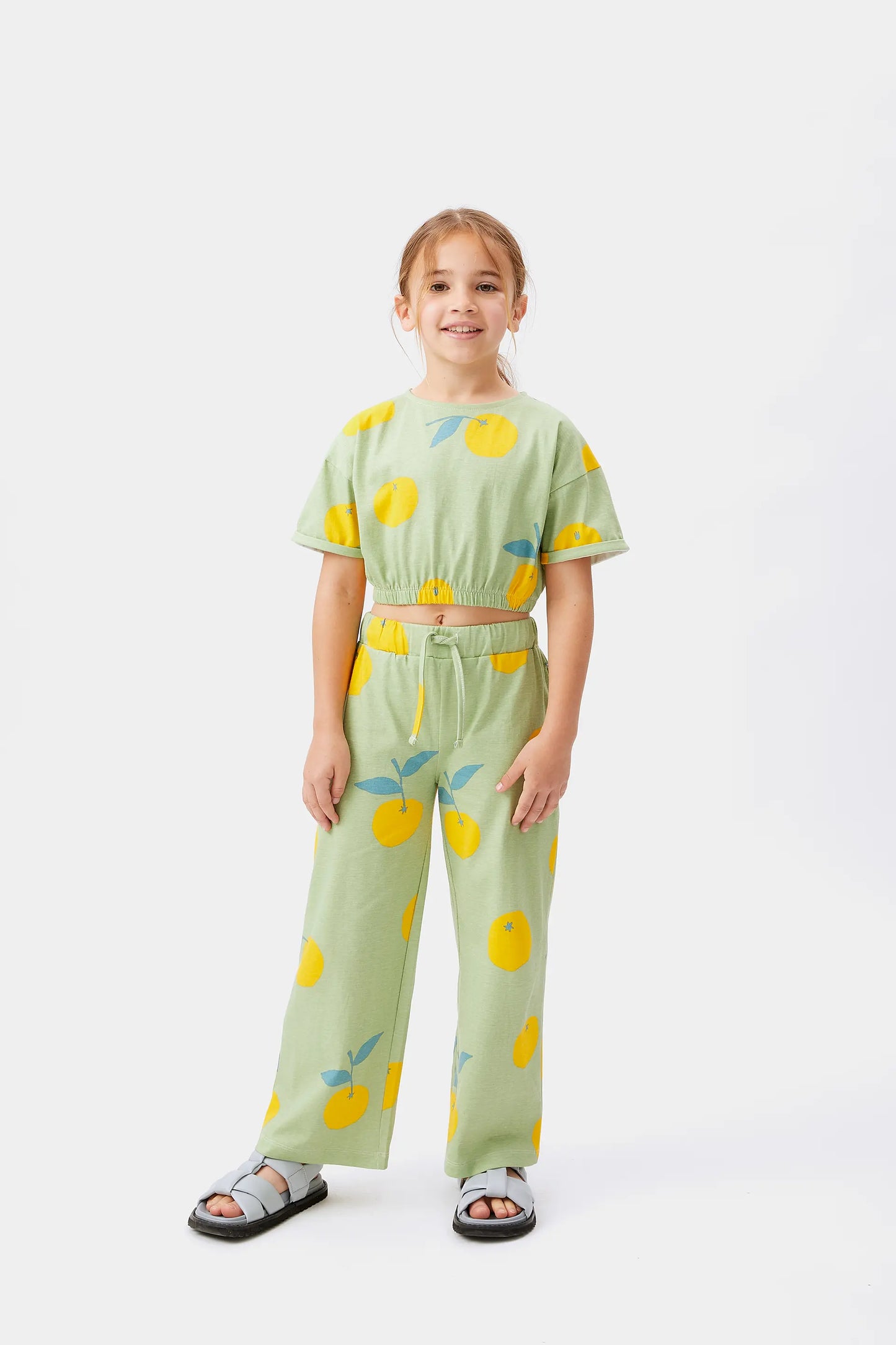 Pantalón unisex estampado de yuzu