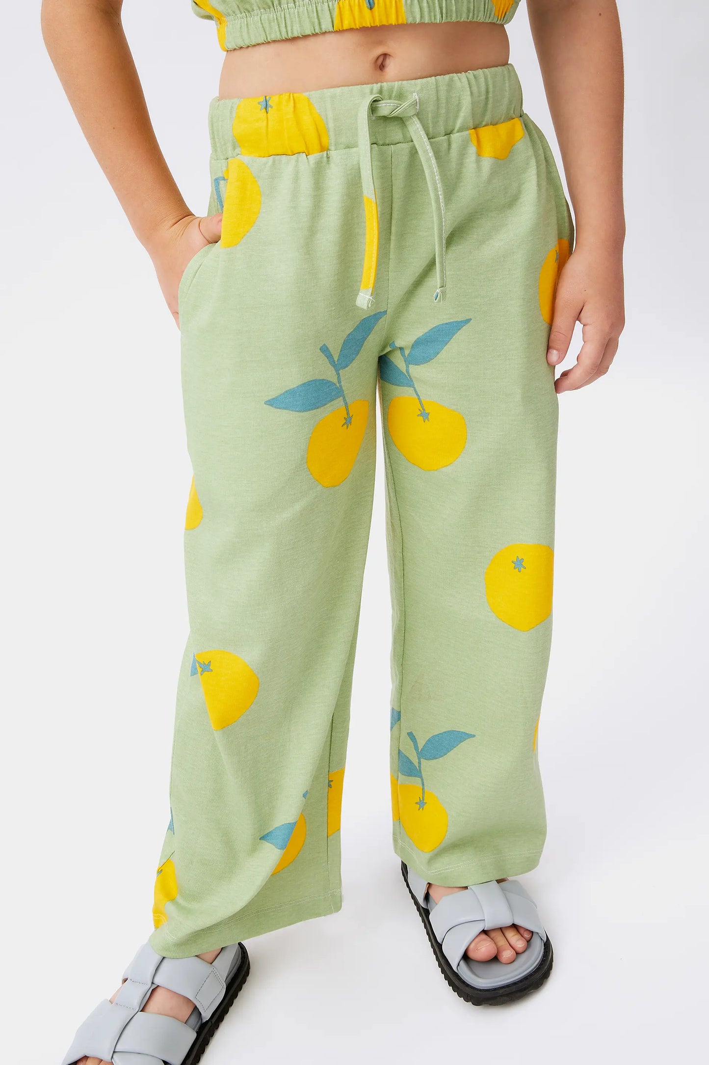 Pantalón unisex estampado de yuzu