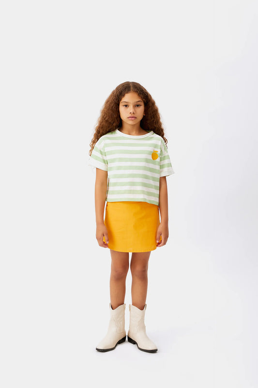 Camiseta unisex de rayas verdes