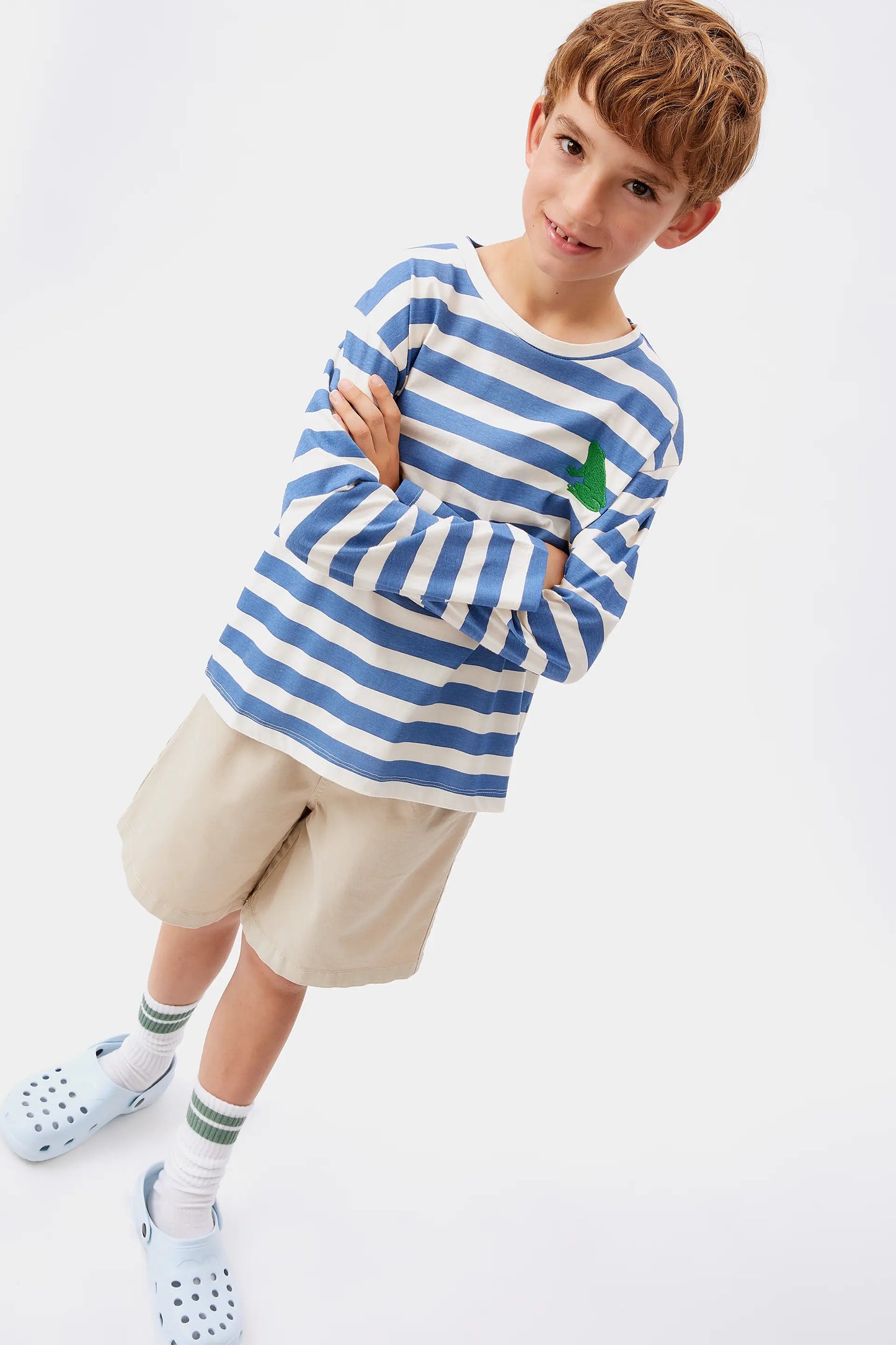 Blue Striped Unisex T-shirt