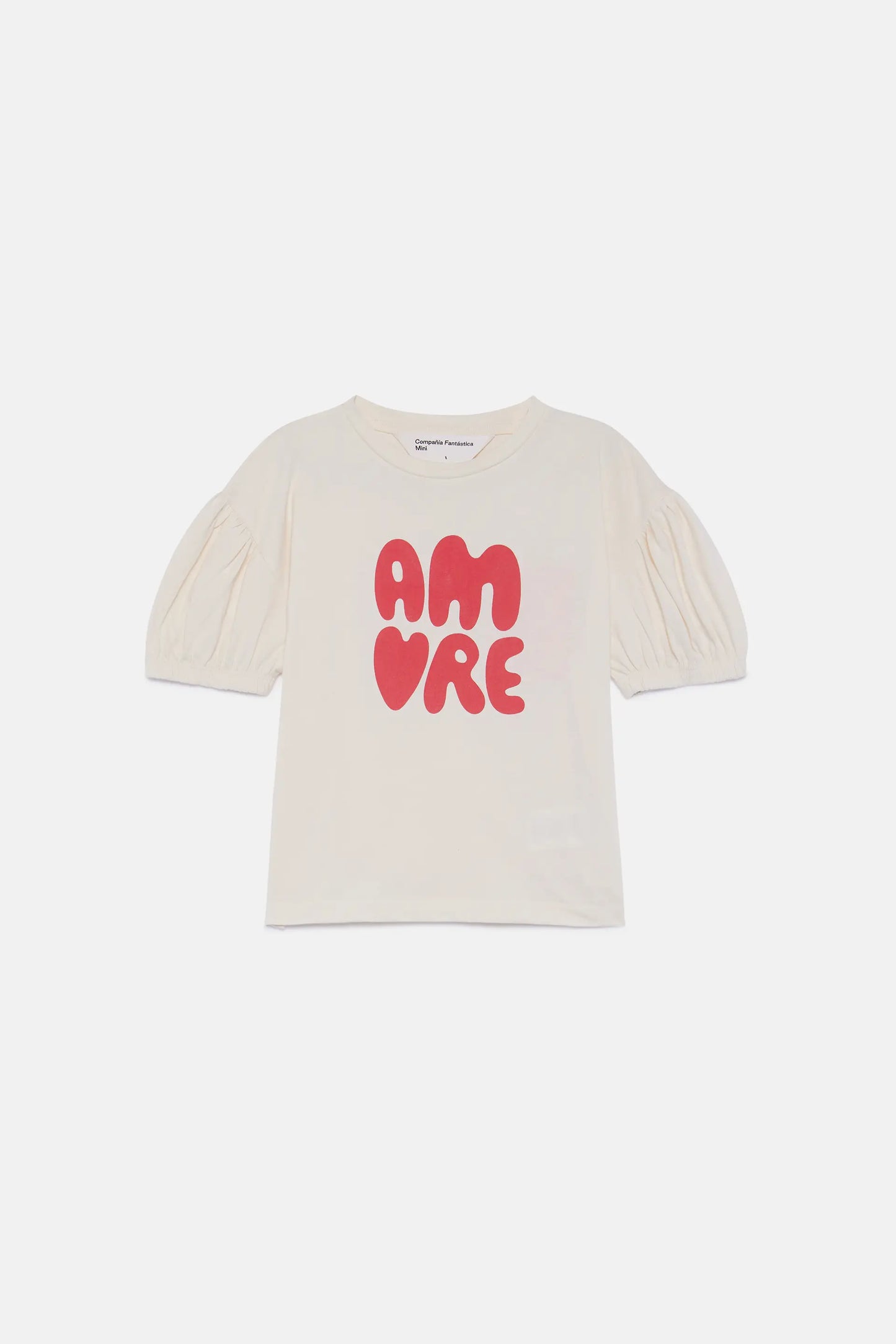 Camiseta de niña Amore blanca