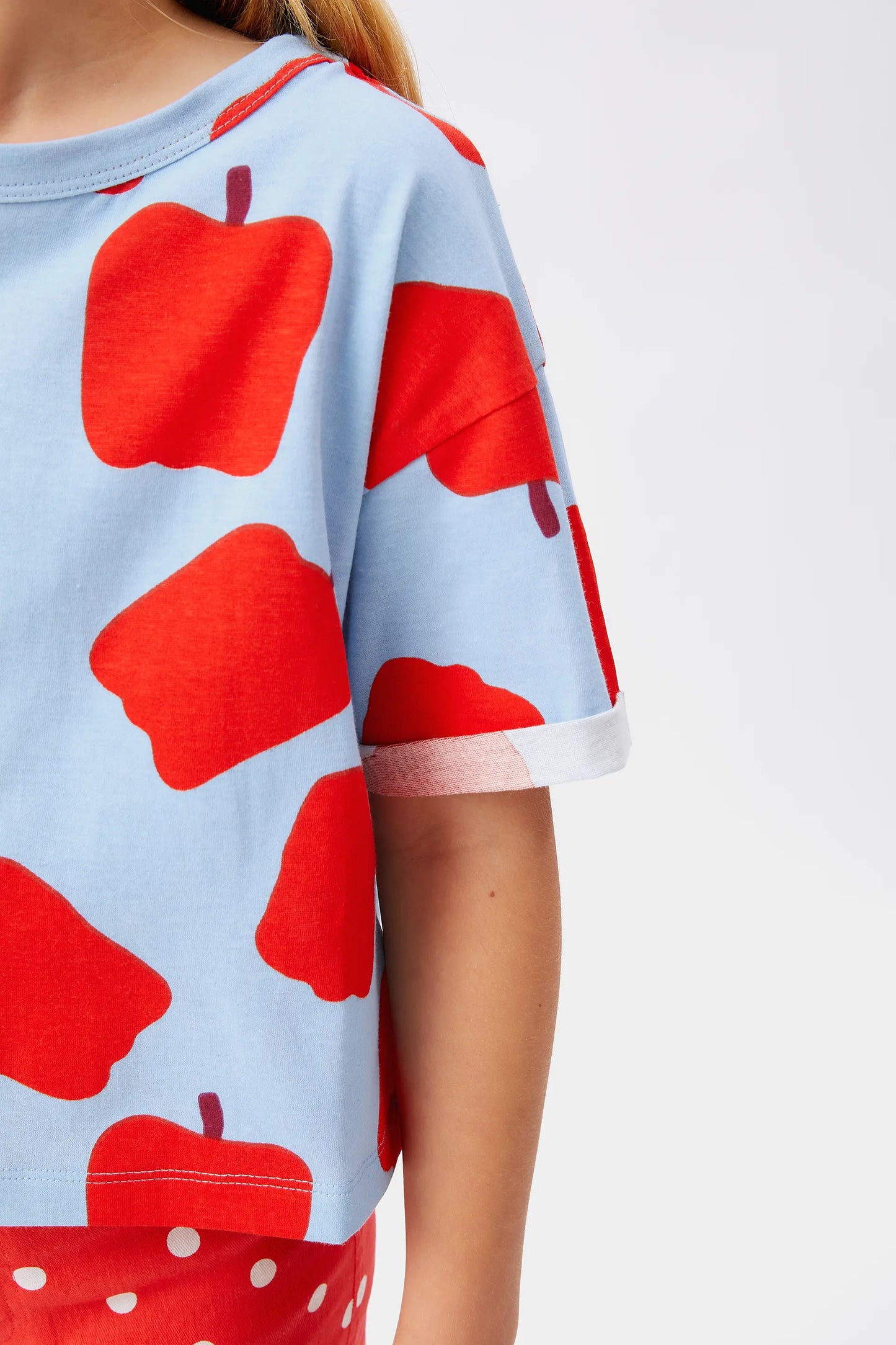 Camiseta unisex estampado pimientos