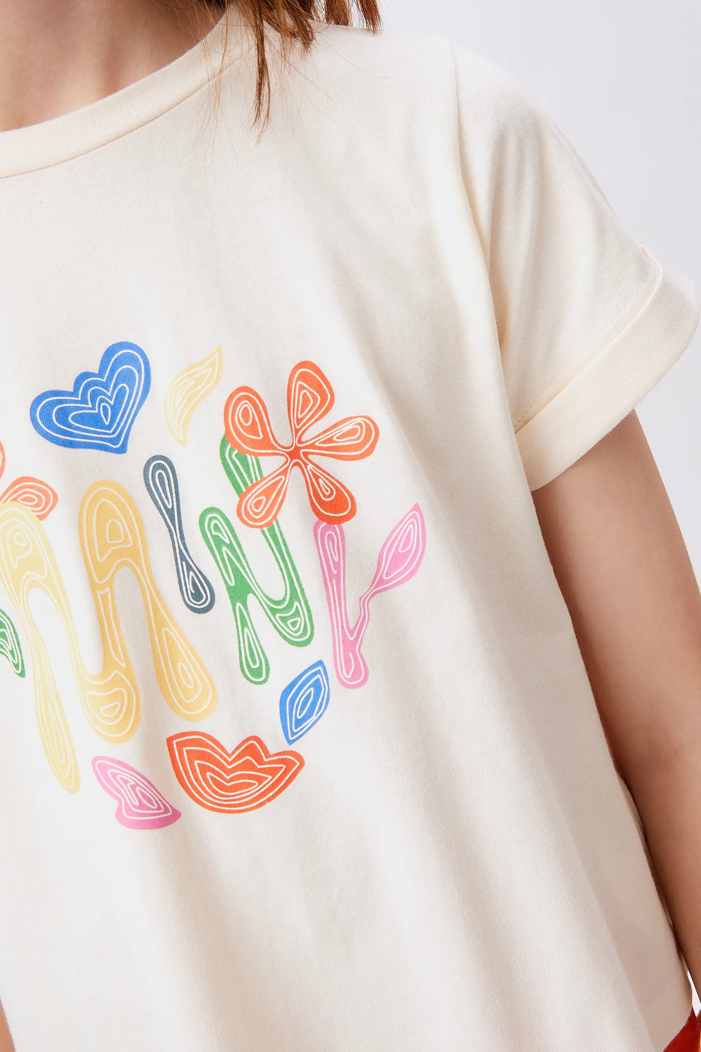 T-shirt unisex con stampa Fantastica bianca