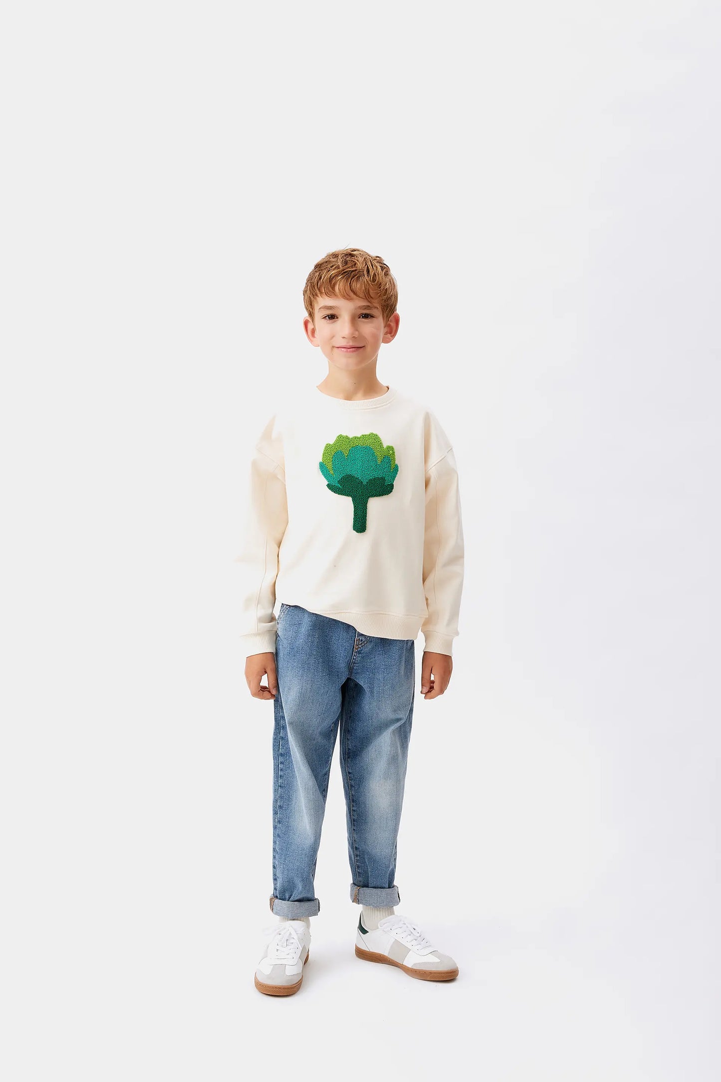 Felpa unisex con stampa carciofi