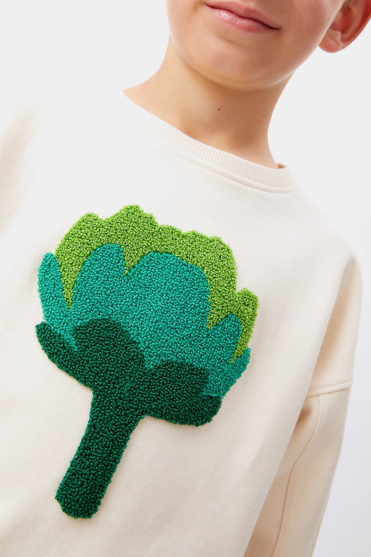 Felpa unisex con stampa carciofi