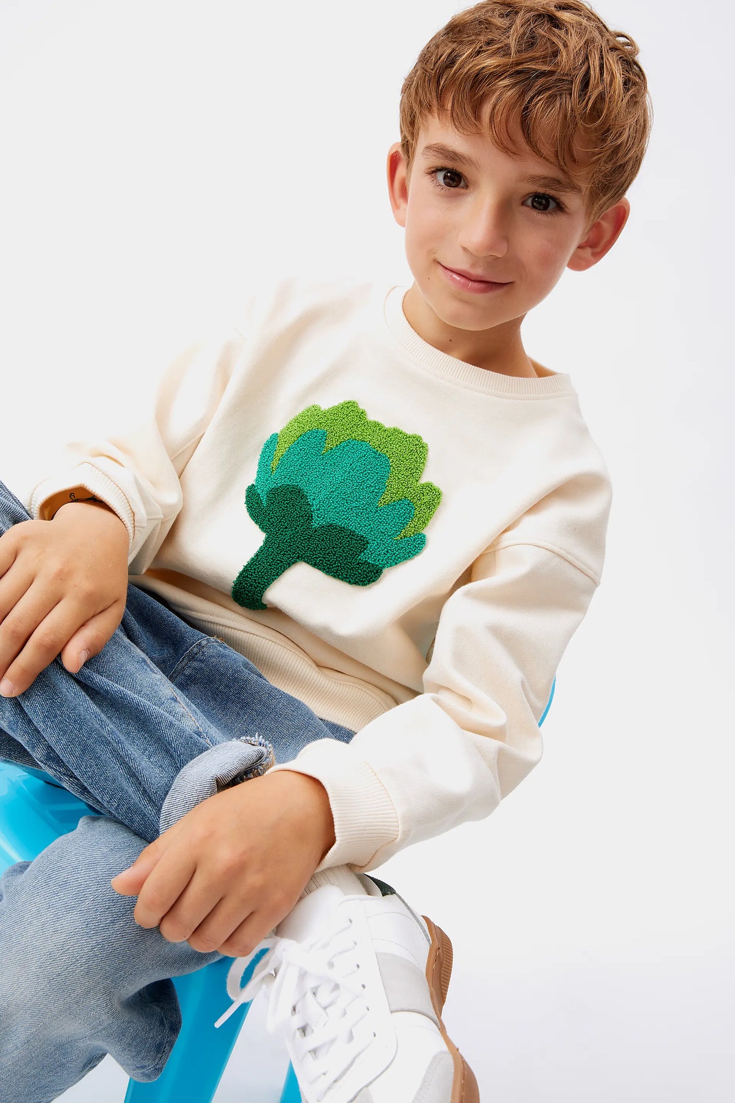 Felpa unisex con stampa carciofi
