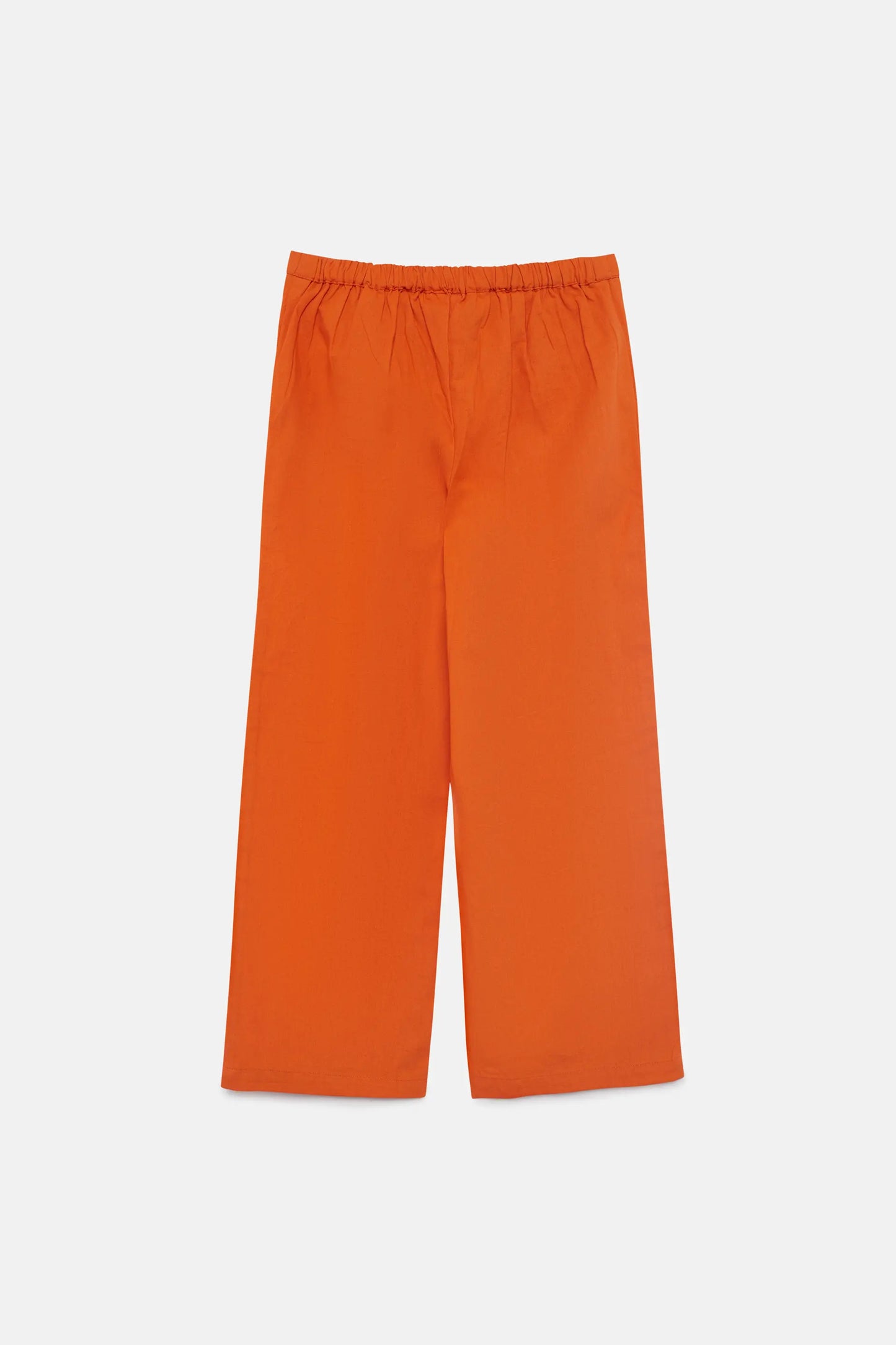 Pantaloni dritti arancioni da ragazza