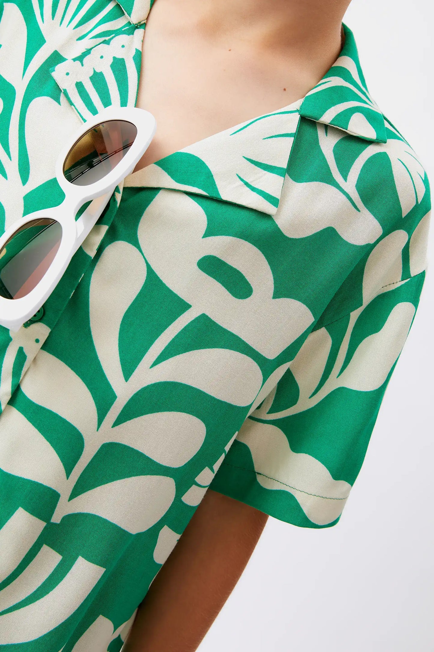 Camisa unisex floral Hortencia