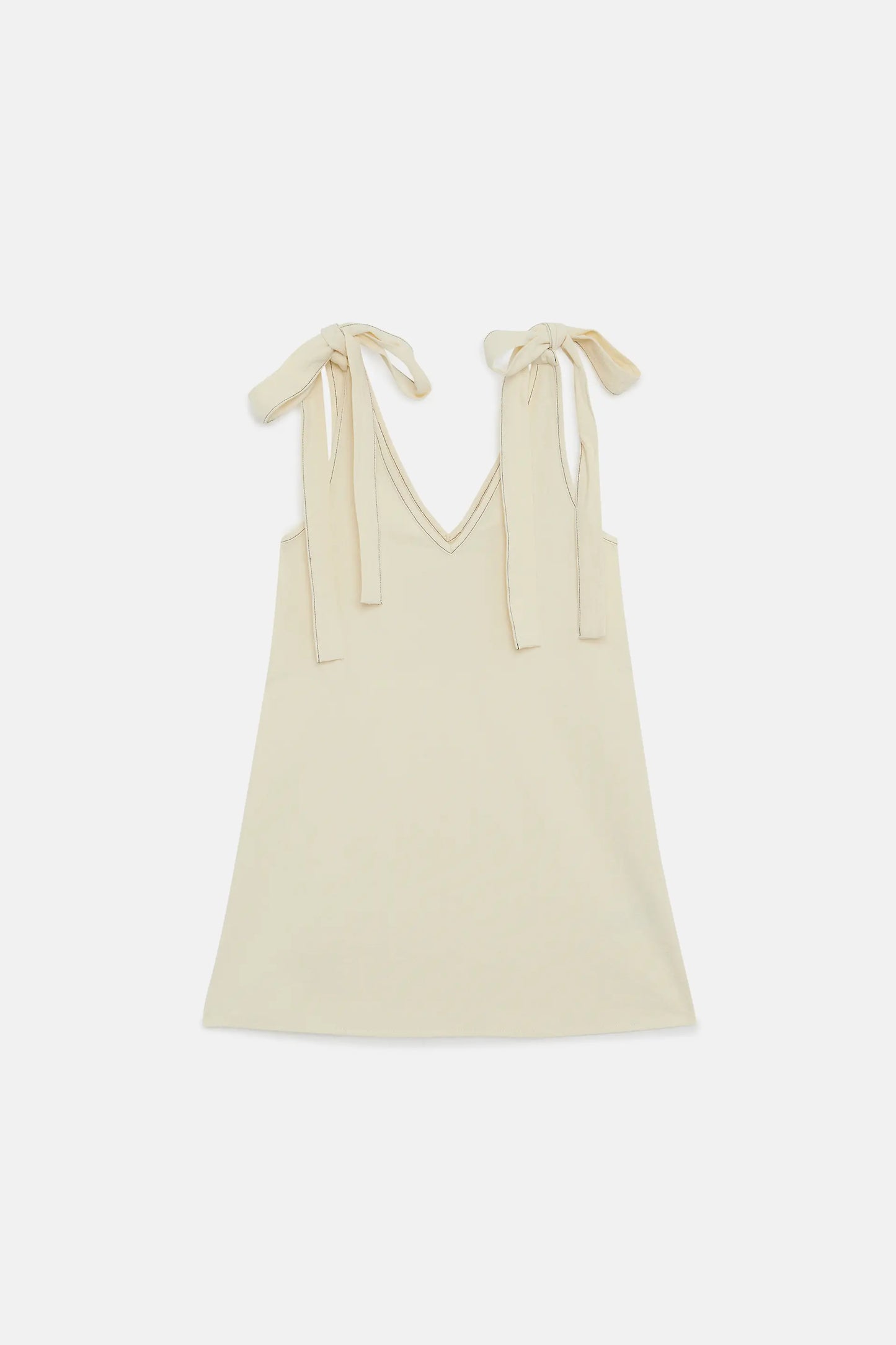 Vestido corto de niña lazada blanco