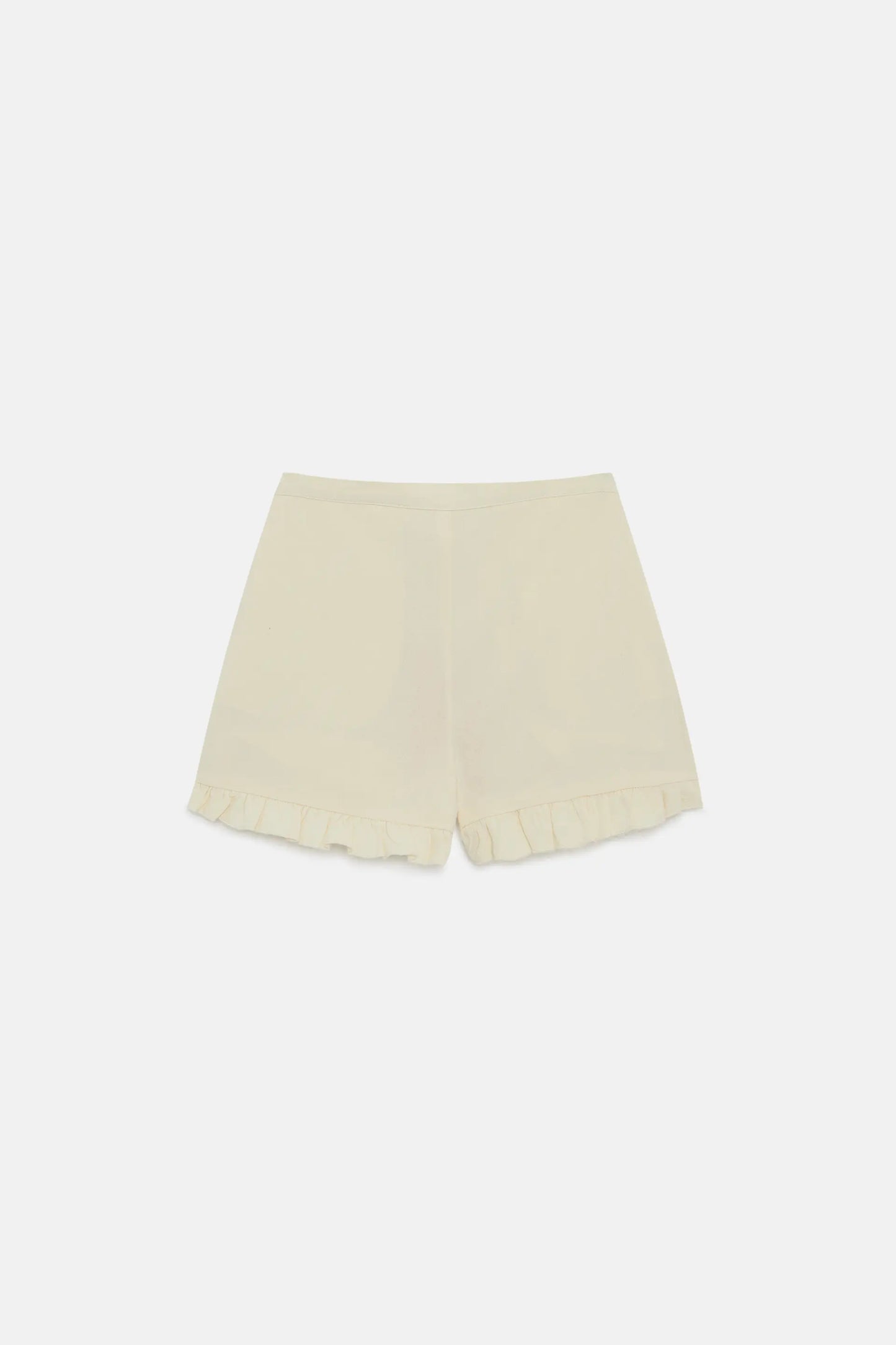 Short de niña volantes blanco