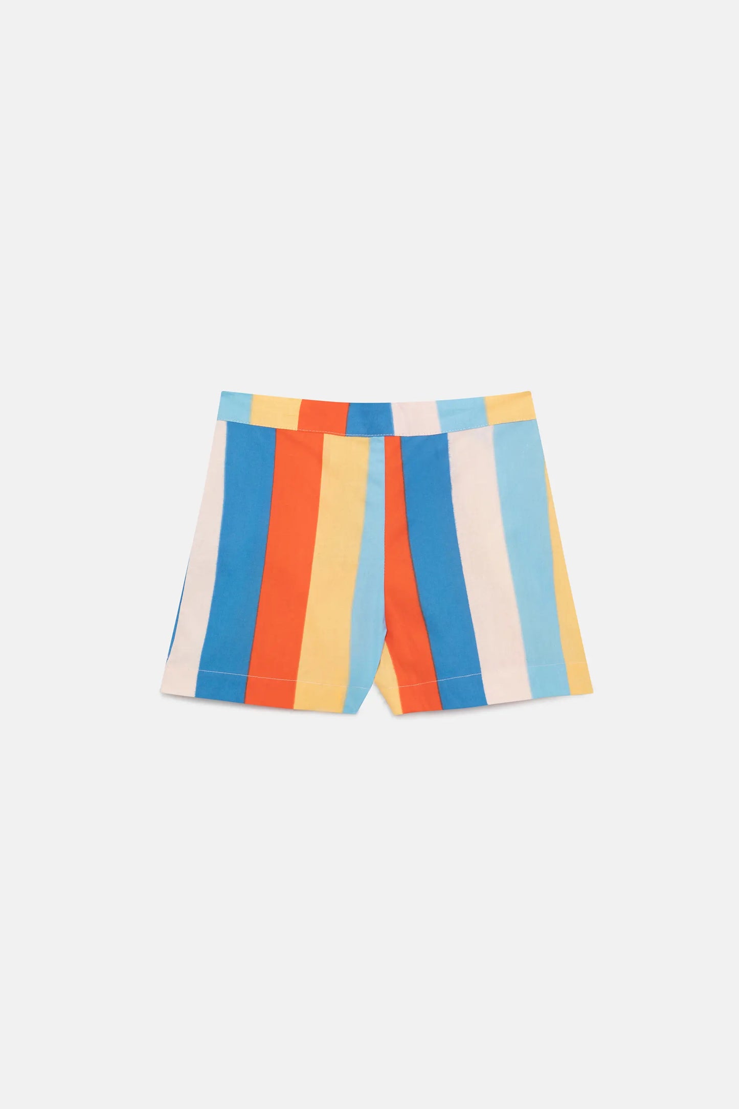 Shorts da bambina con stampa Righe a righe