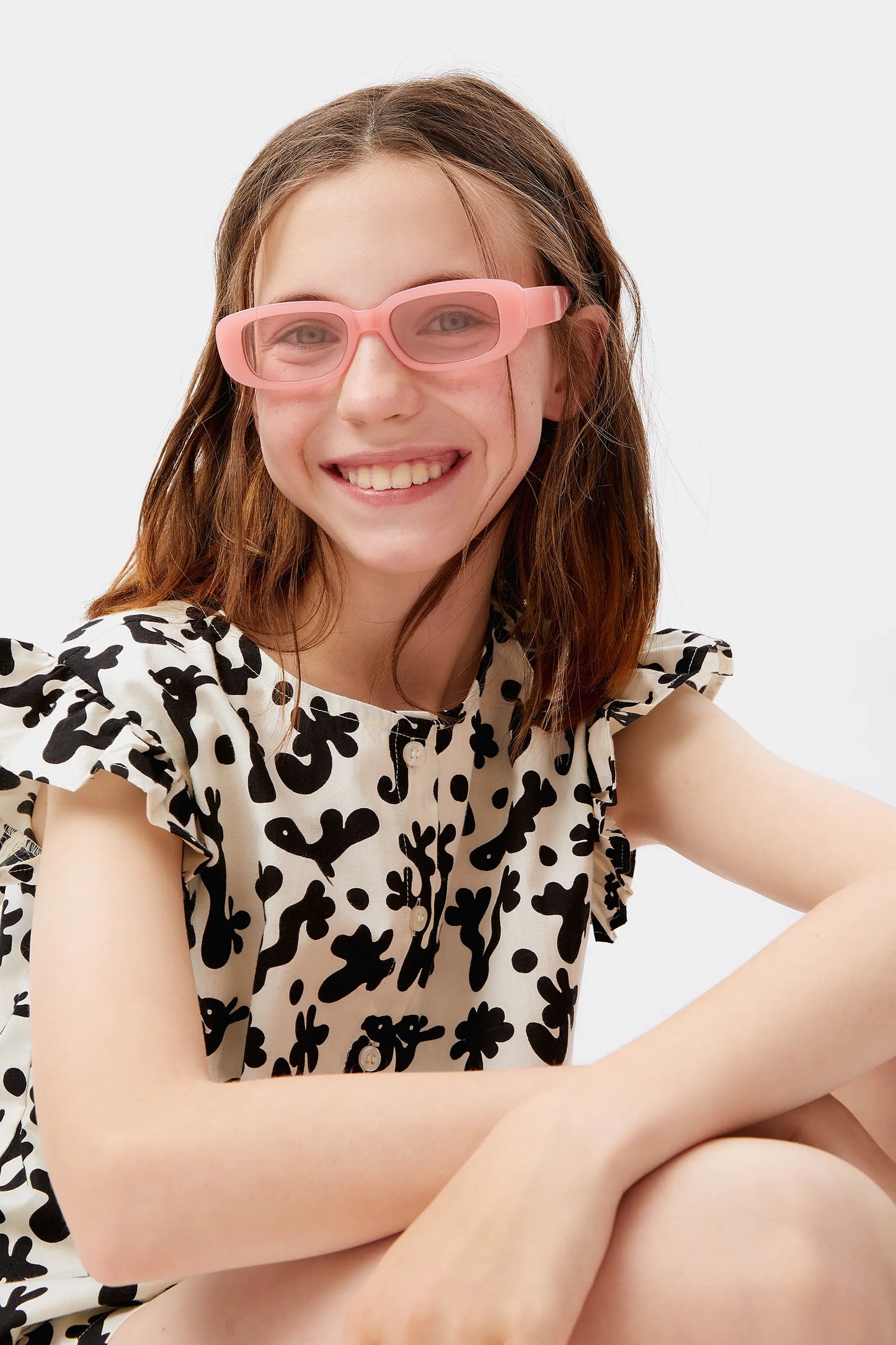 Camisa de niña estampado Coral