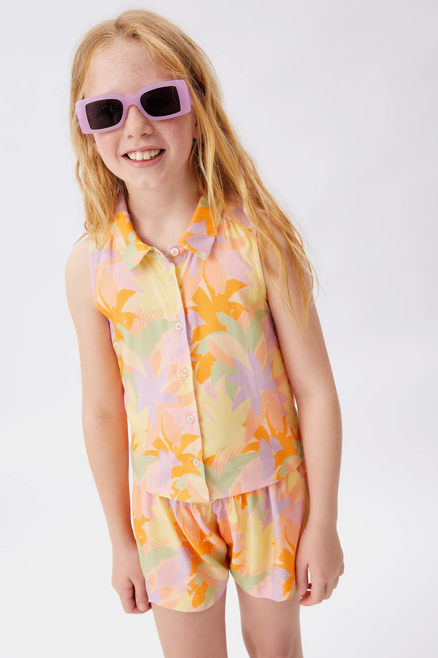 Camicia Pluvia Floreale da Bambina