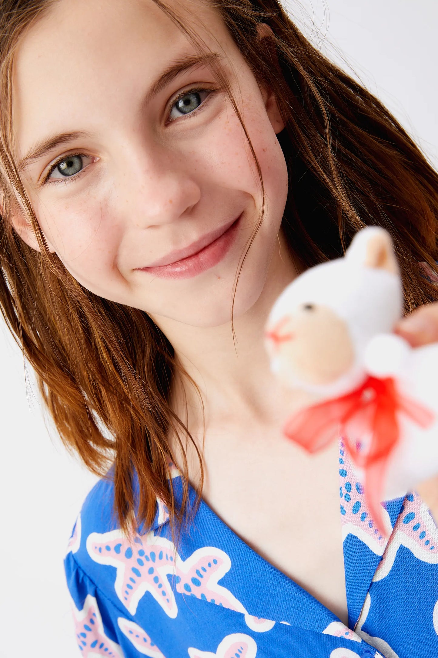 Abito corto in Rayon da bambina LENZING™ ECOVERO™ con stelle