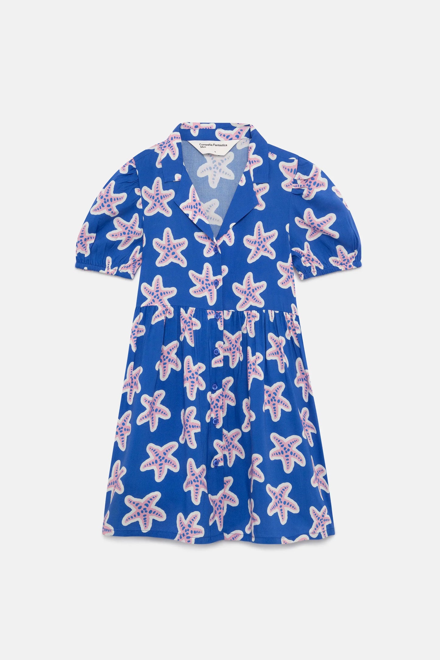 Abito corto in Rayon da bambina LENZING™ ECOVERO™ con stelle