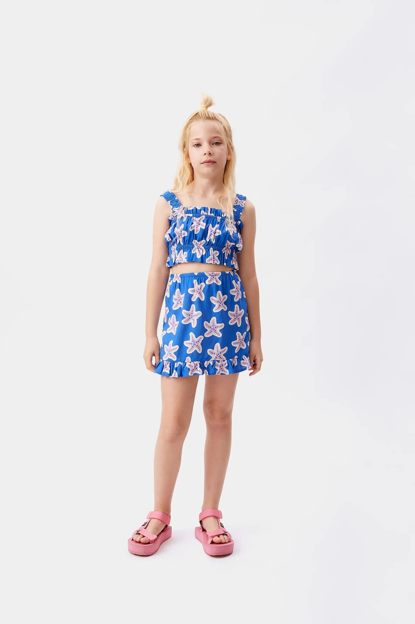 Girl's short skirt in LENZING™ ECOVERO™ star rayon