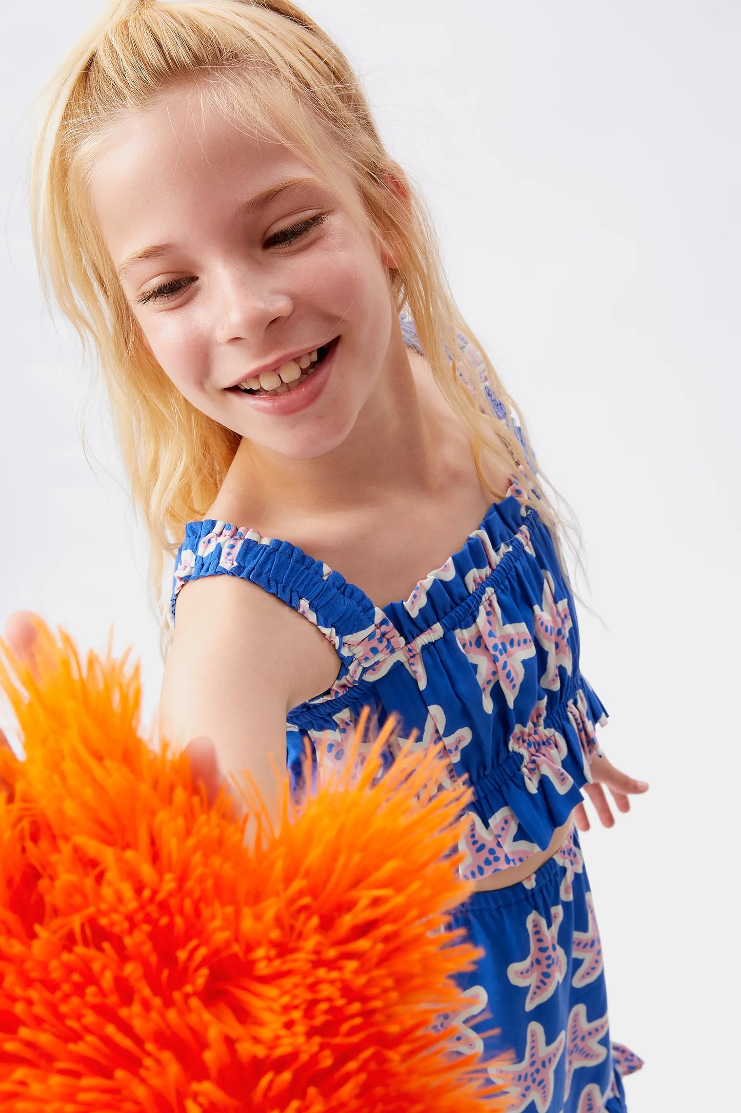 Girl's short skirt in LENZING™ ECOVERO™ star rayon