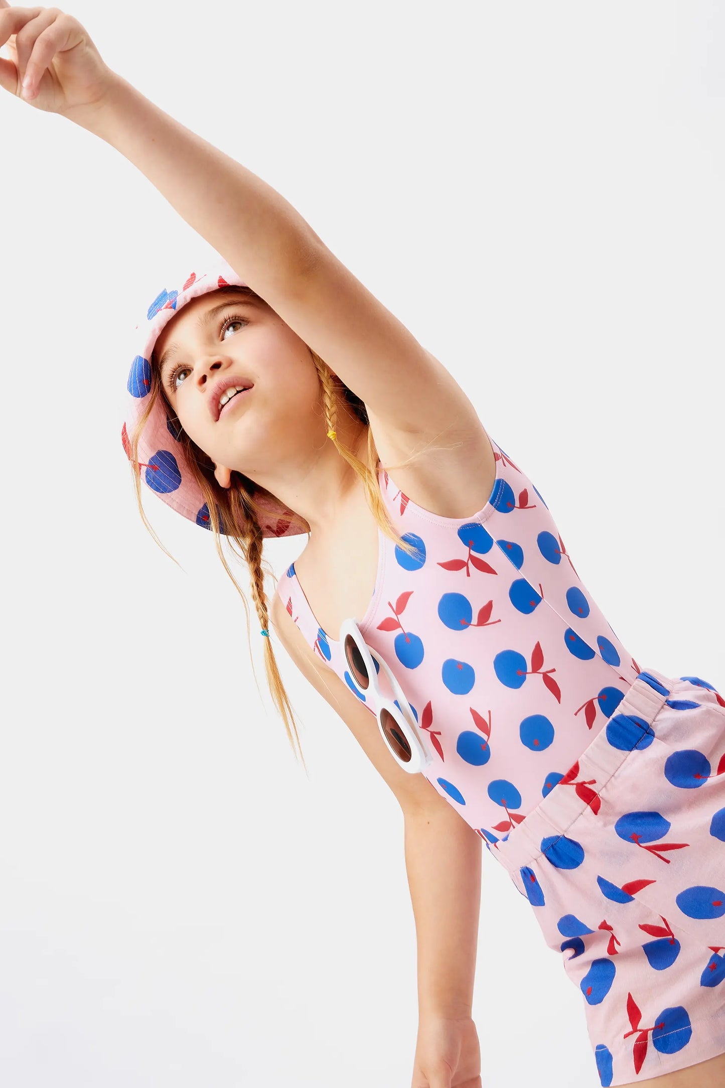 Shorts da ragazza con stampa Yuzu Beach
