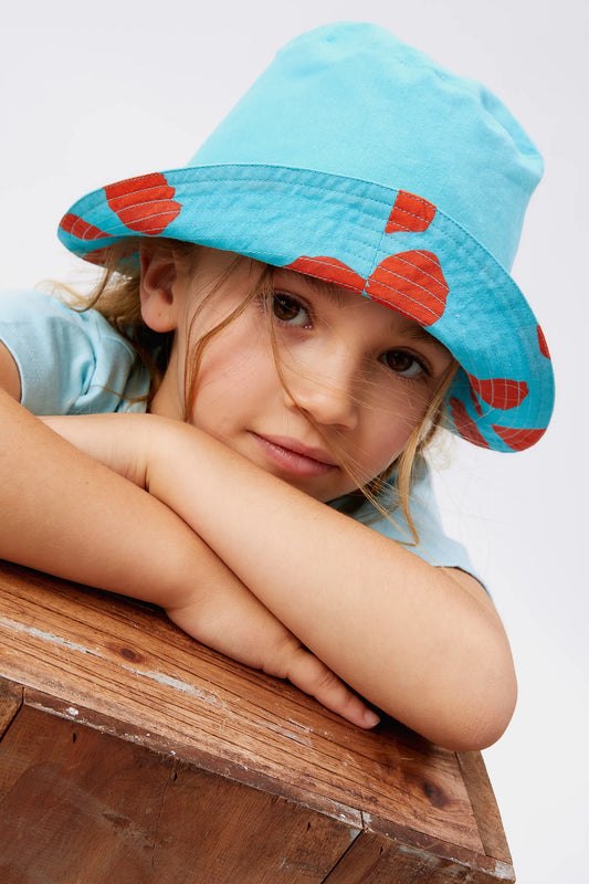 Cappello unisex a pois blu