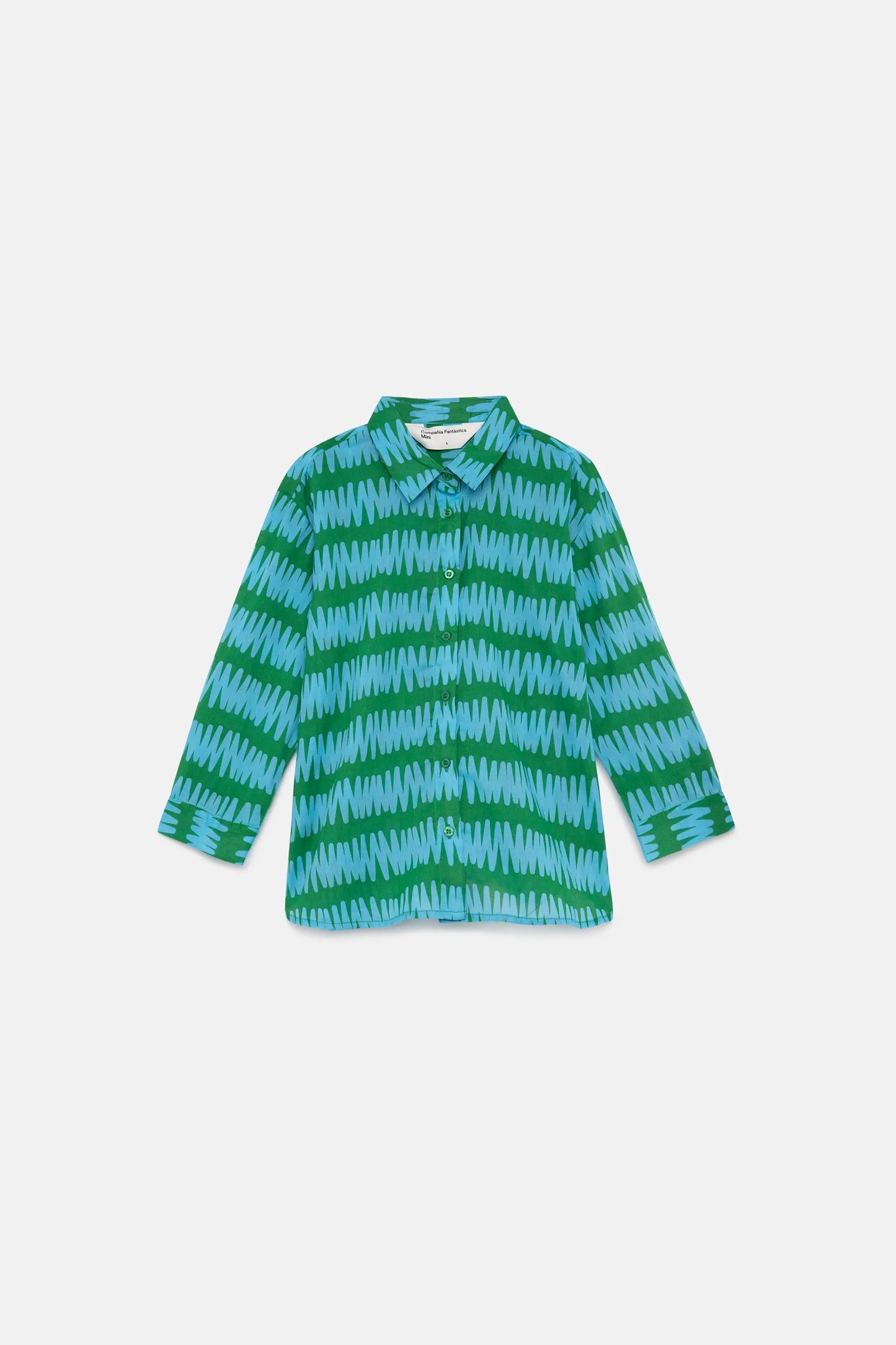 Camicia unisex a righe verdi Summer Vibes