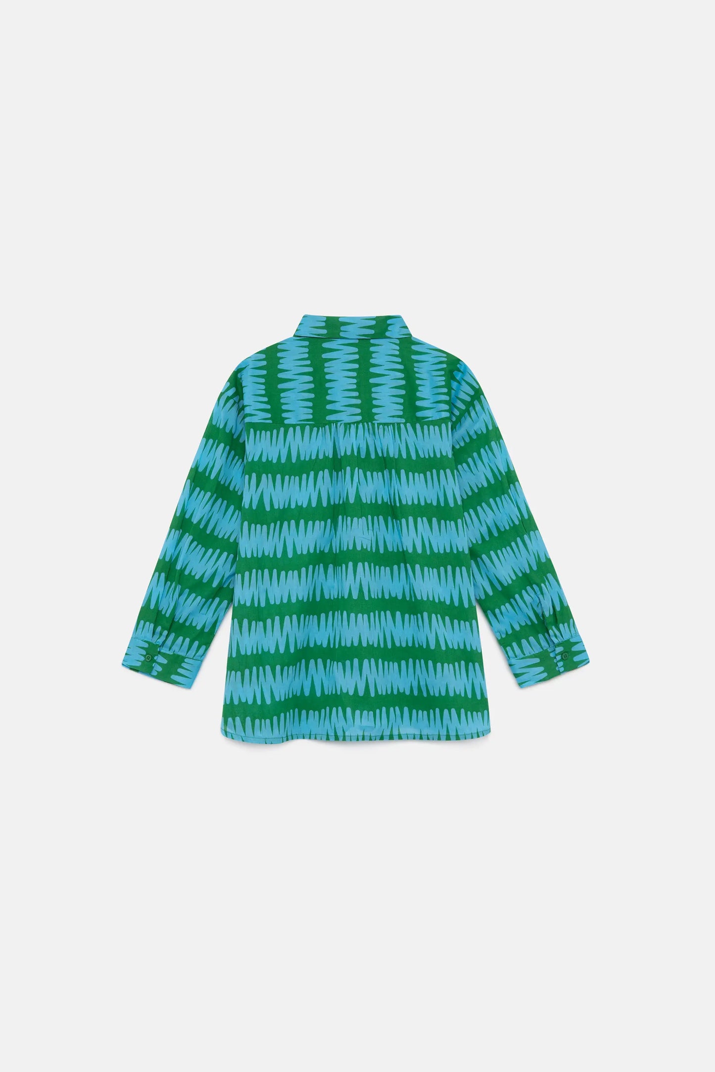 Camicia unisex a righe verdi Summer Vibes