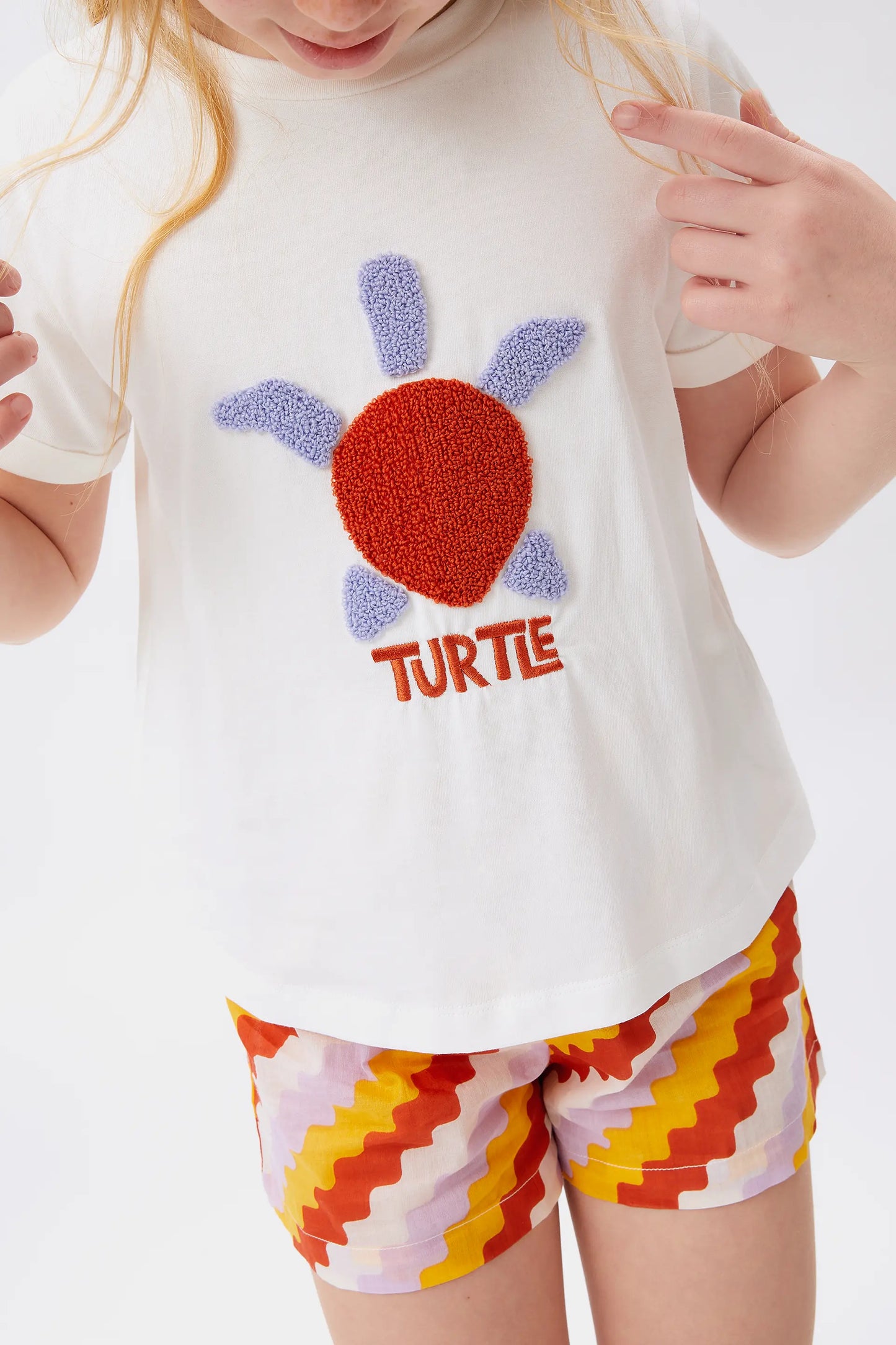 White turtle print unisex t-shirt