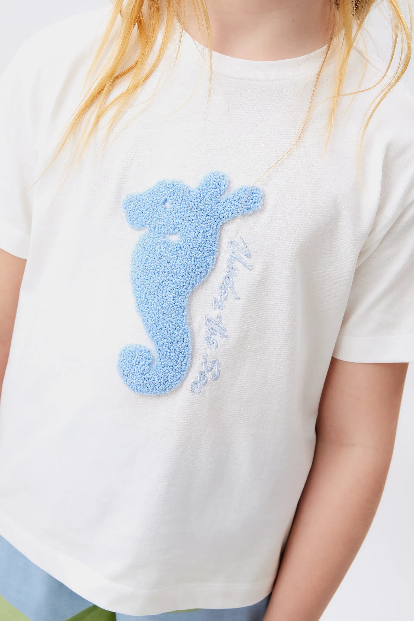 T-shirt unisex con stampa Corallo Bianco