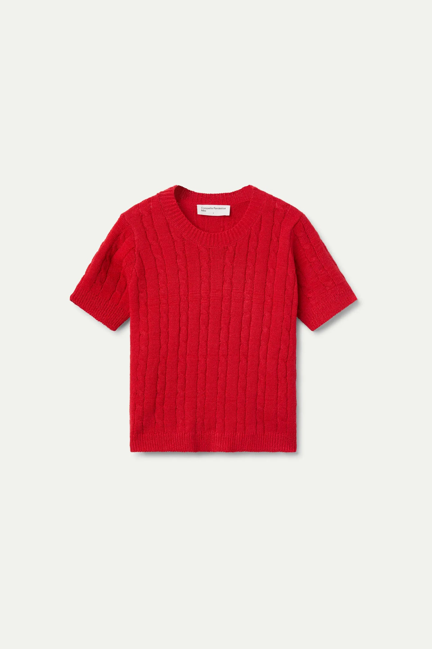 Red short sleeve girl's jersey