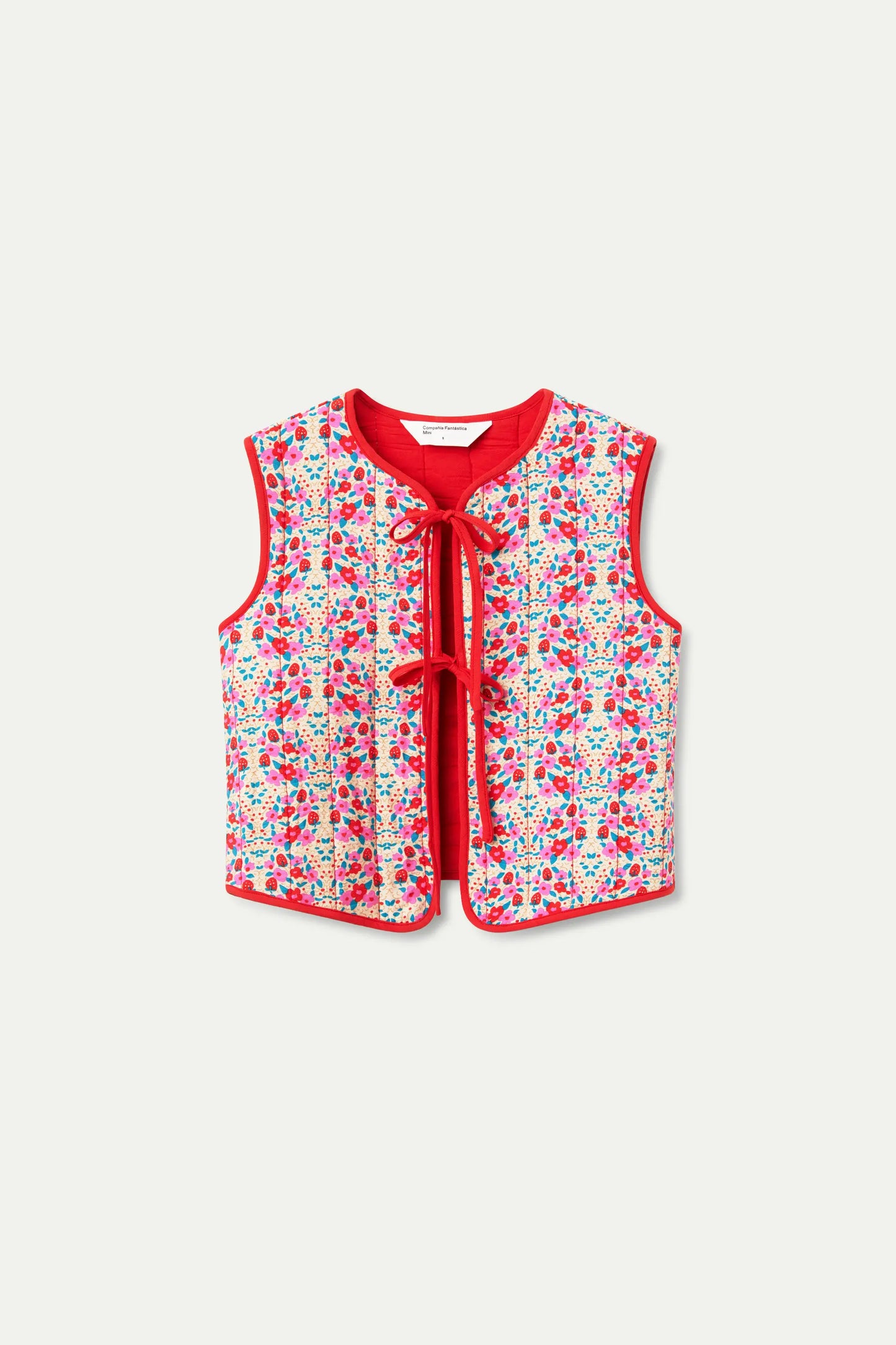 Gilet bambina con fiocchi stampa Sugar