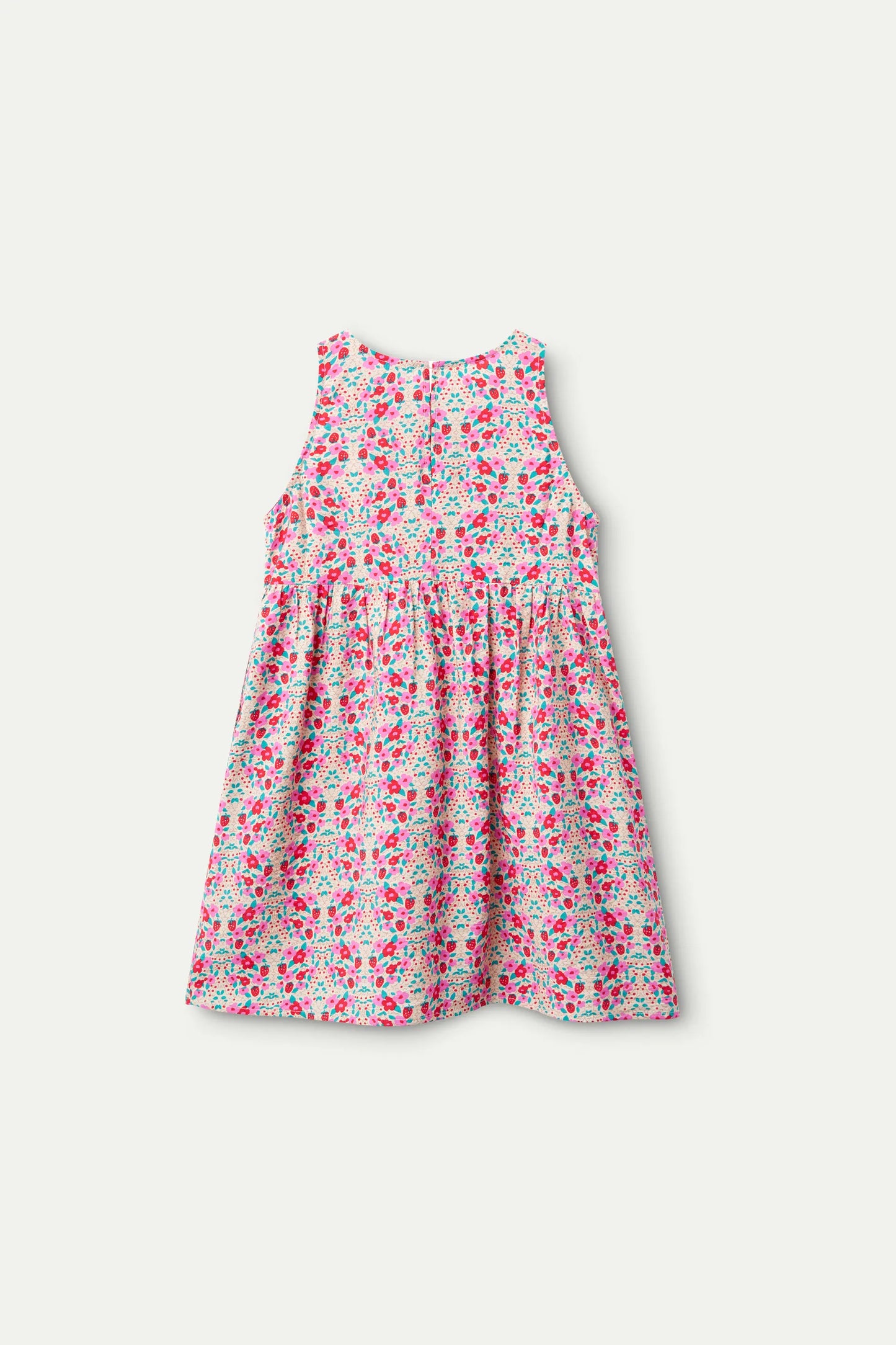 Short dress for girls with a sugar print