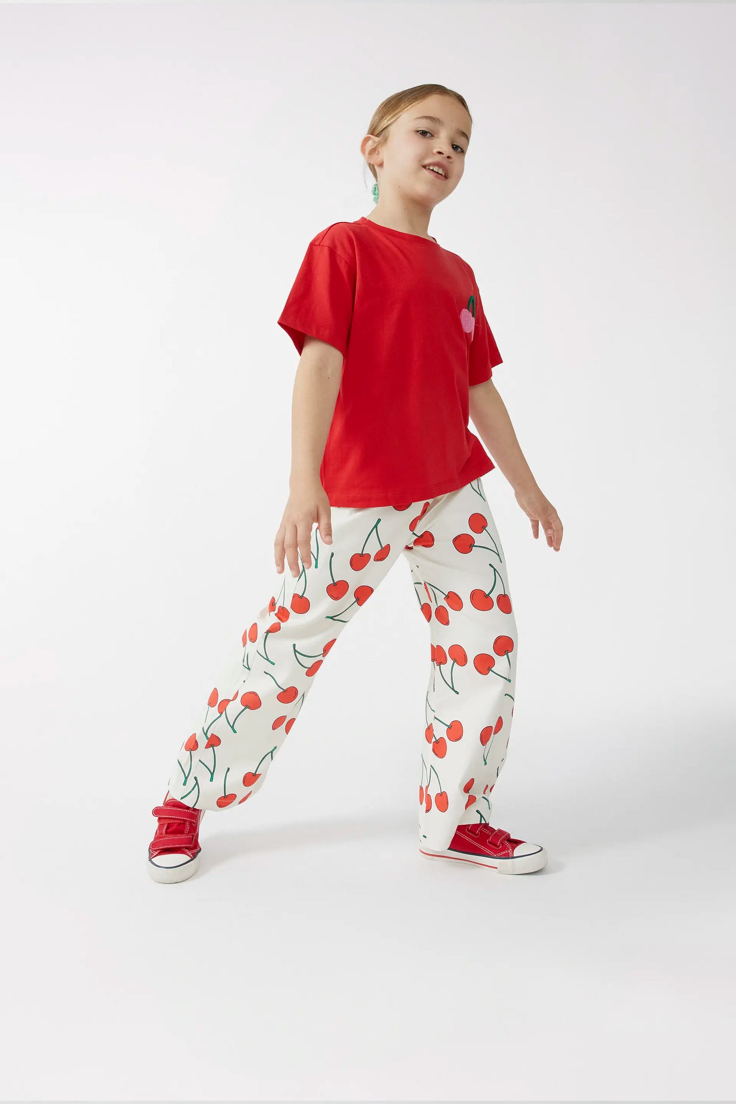 T-shirt unisex con stampa ciliegia