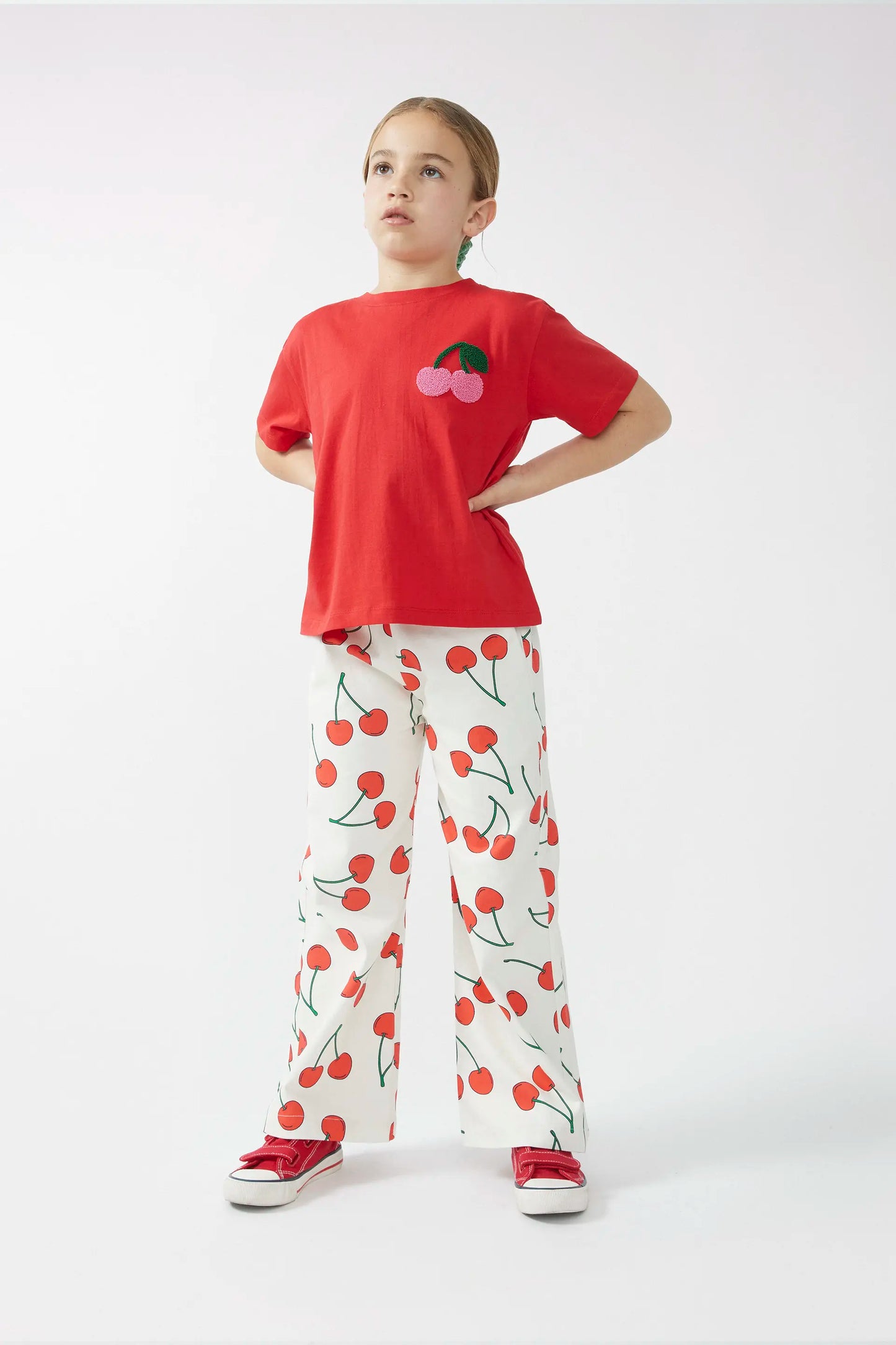 T-shirt unisex con stampa ciliegia