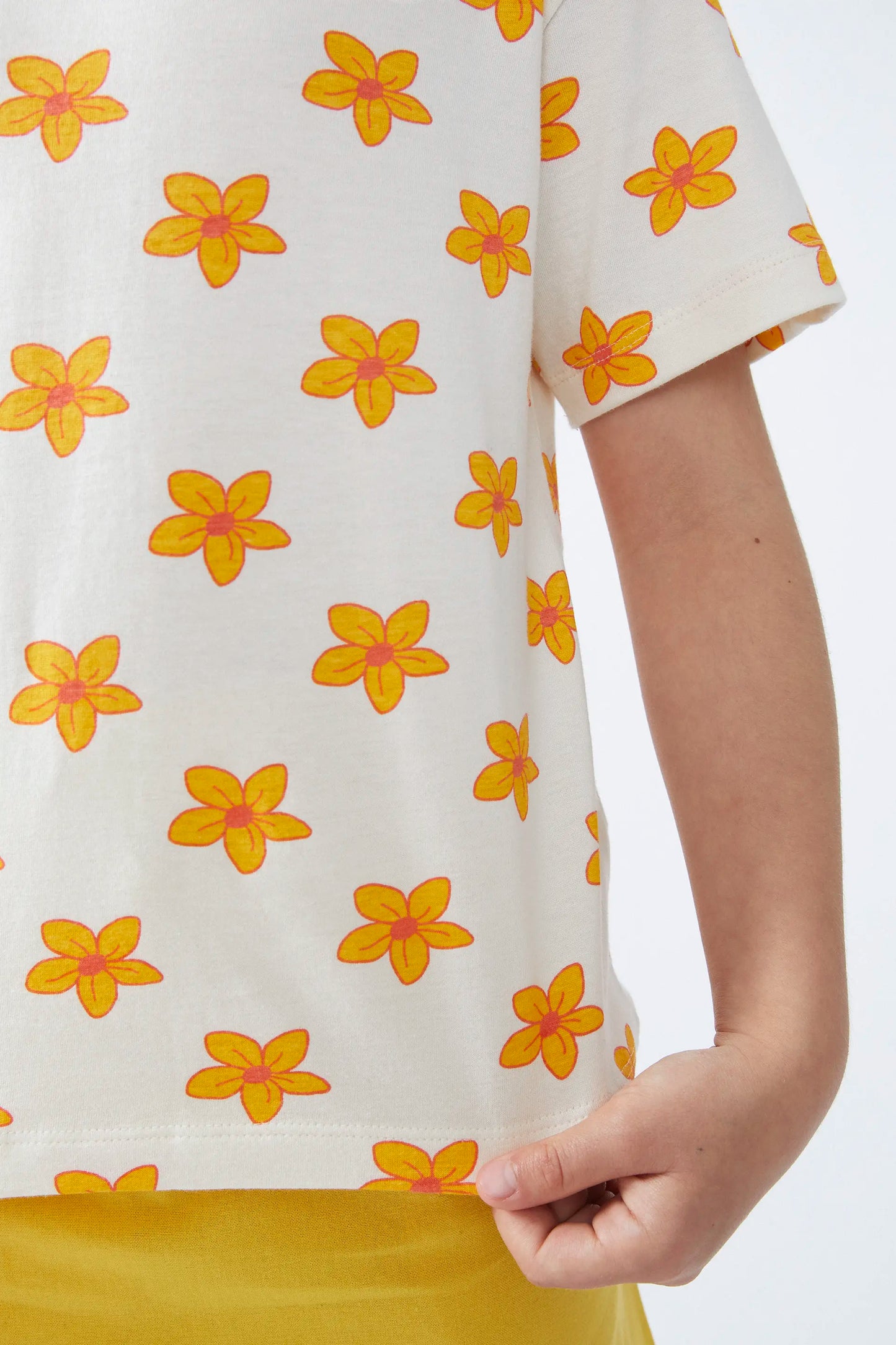 T-shirt unisex con stampa floreale