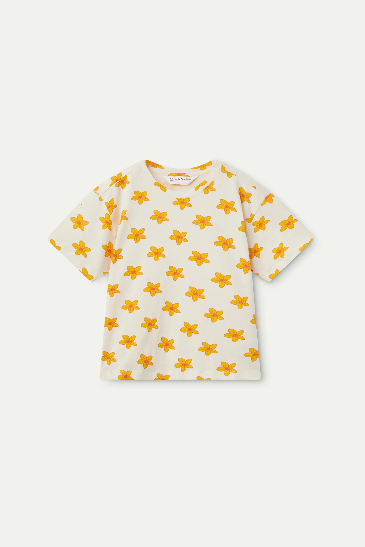 T-shirt unisex con stampa floreale