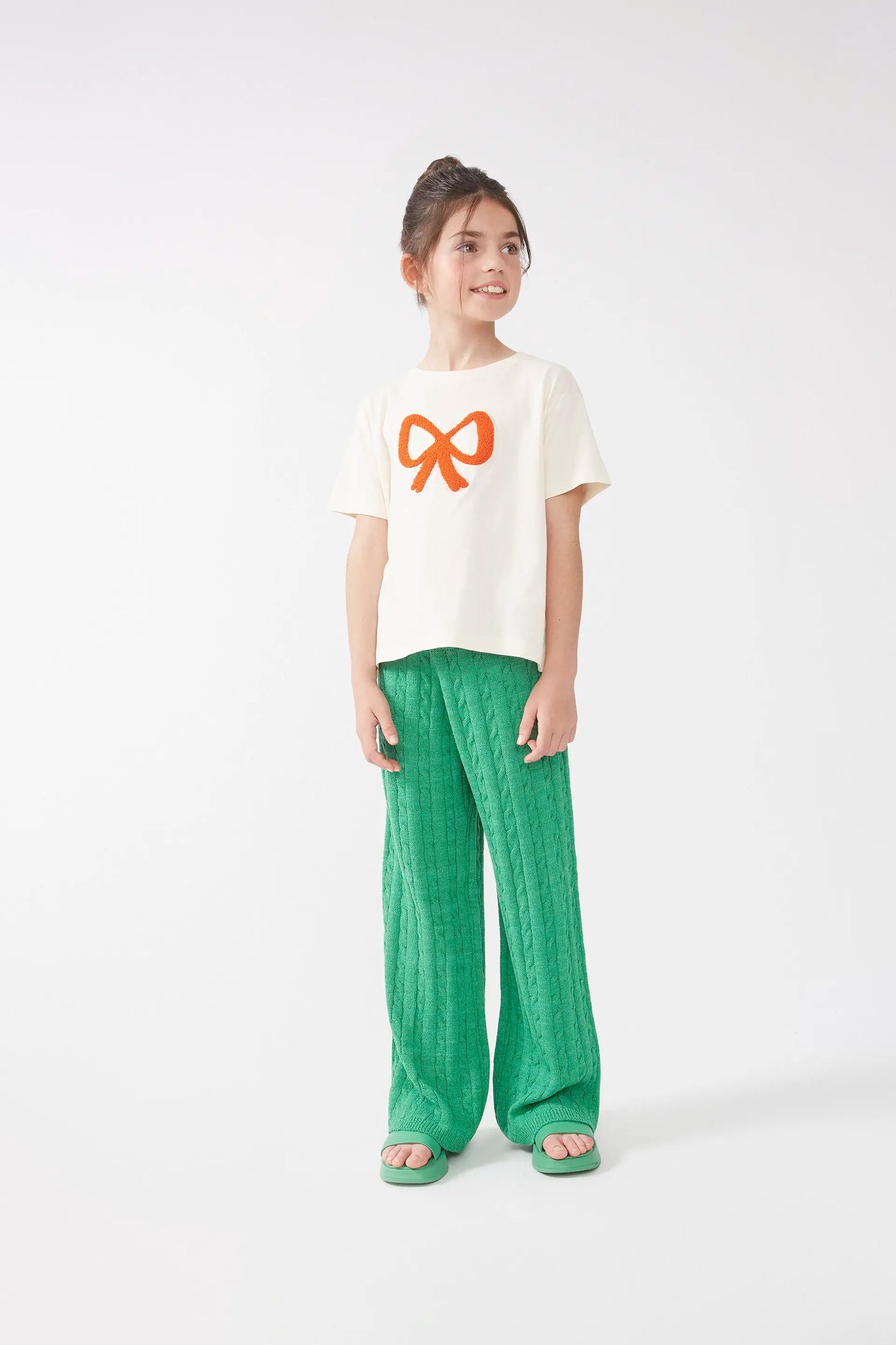 T-shirt unisex con stampa fiocco