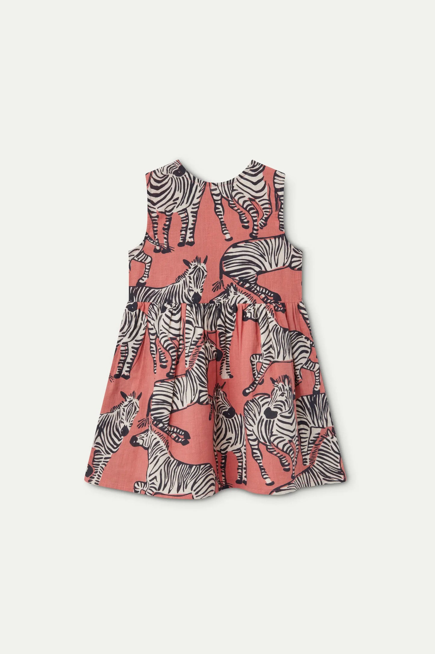 Safari print short girl dress