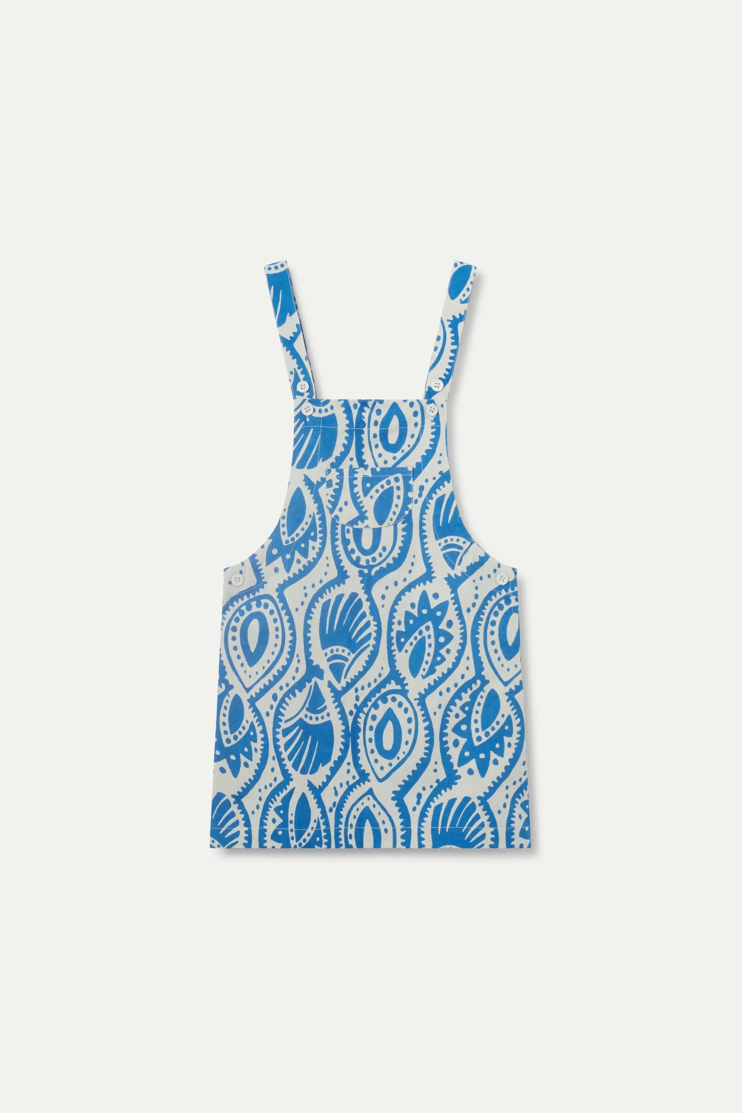 Aquaria print girl's pinafore