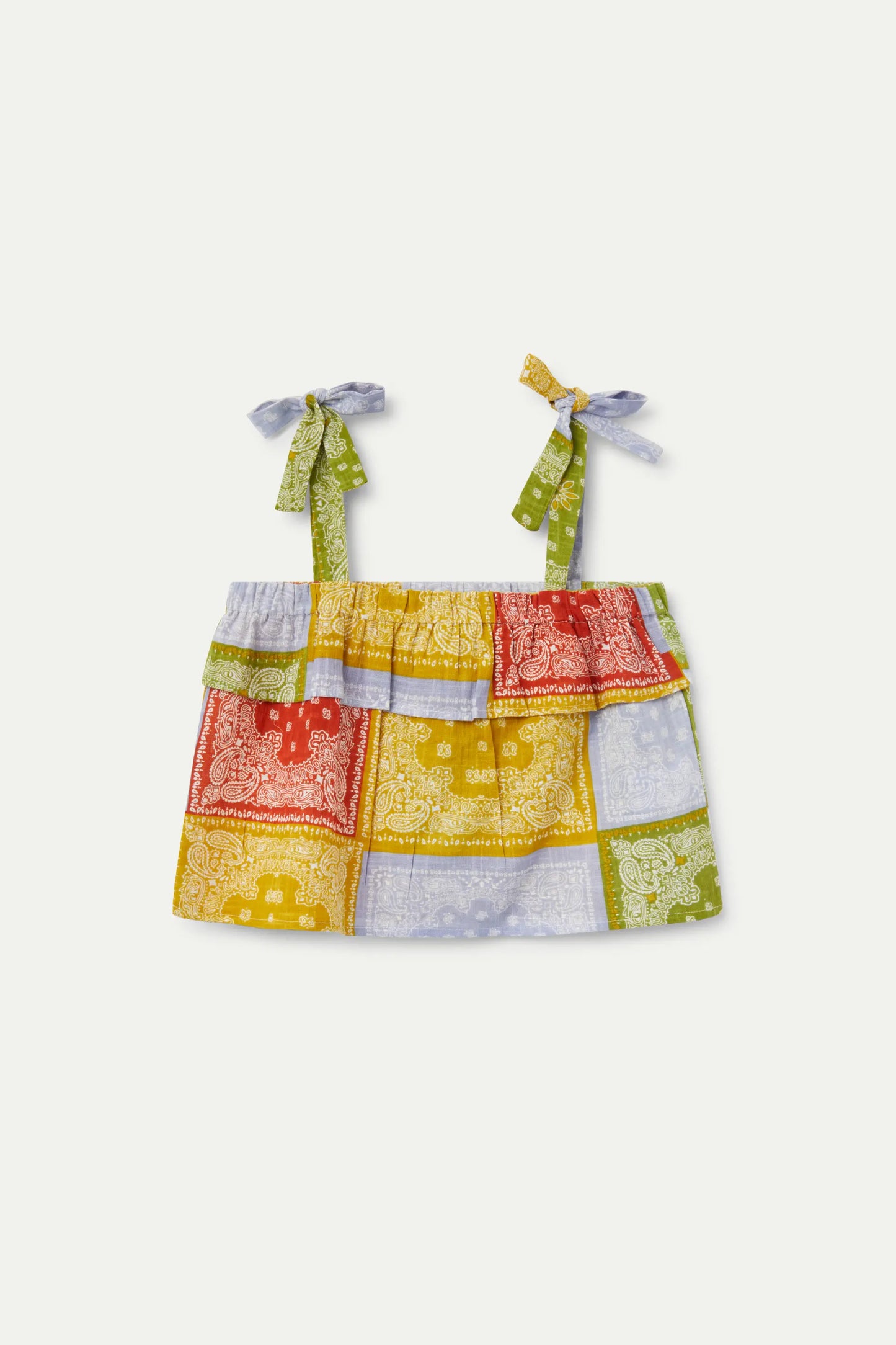 Parte superiore stampata con colori pastello