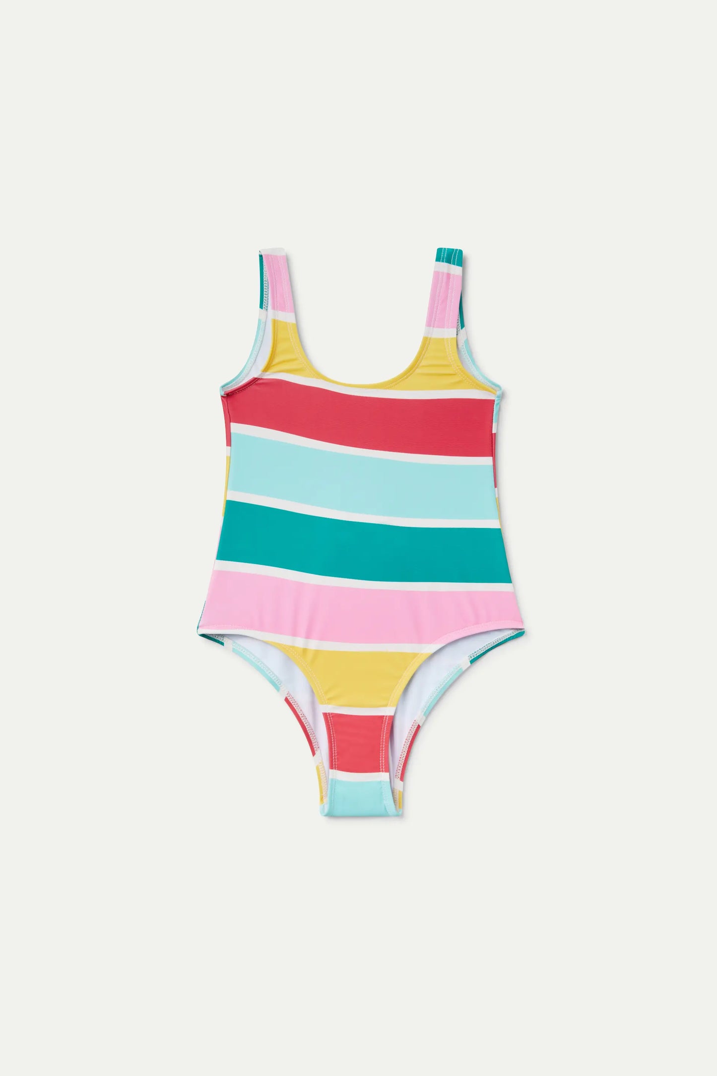 Bañador de niña estampado Colour Wave