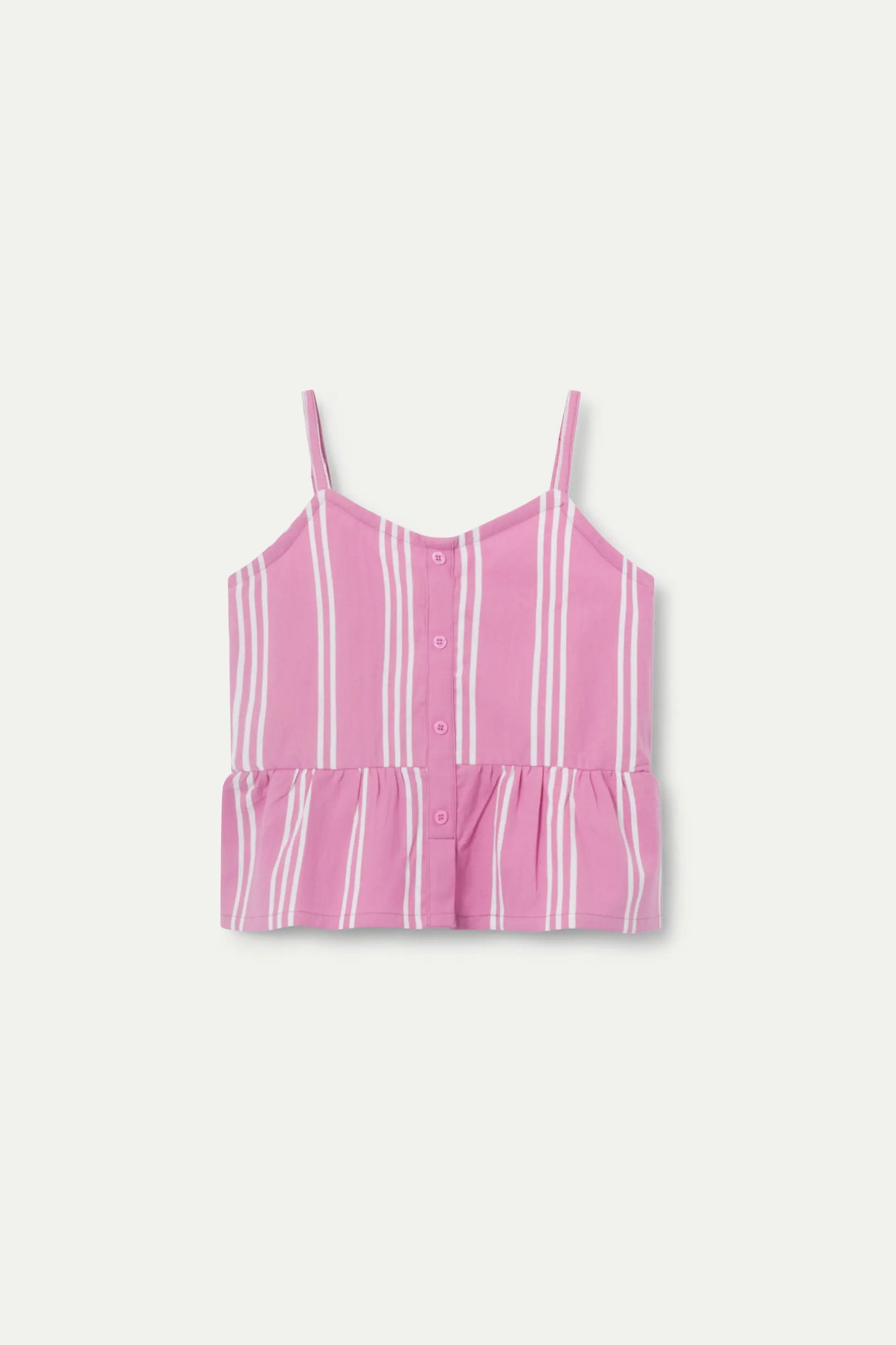 Top de niña rayas rosa