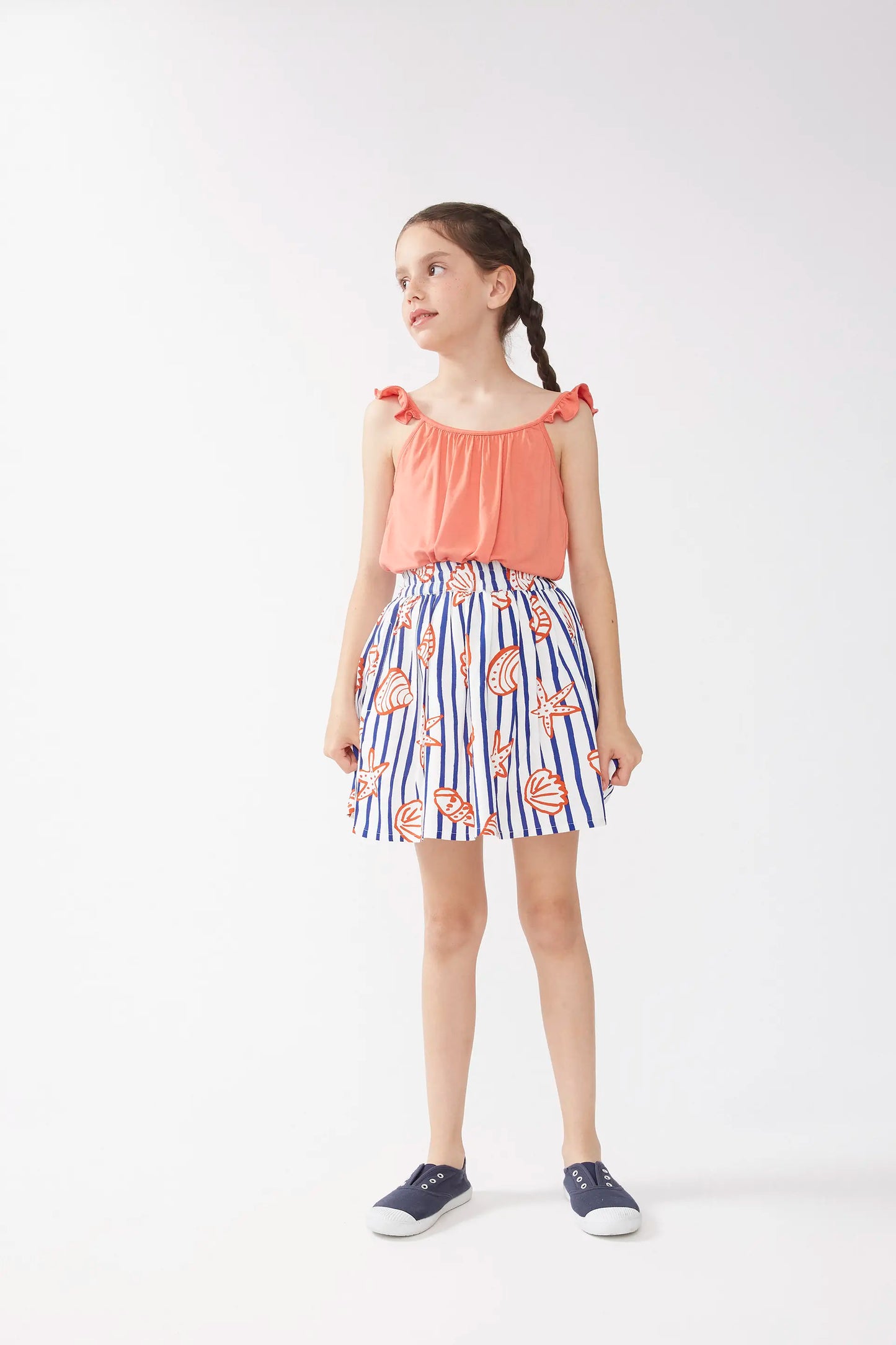 Gonna corta da bambina con stampa Nemo