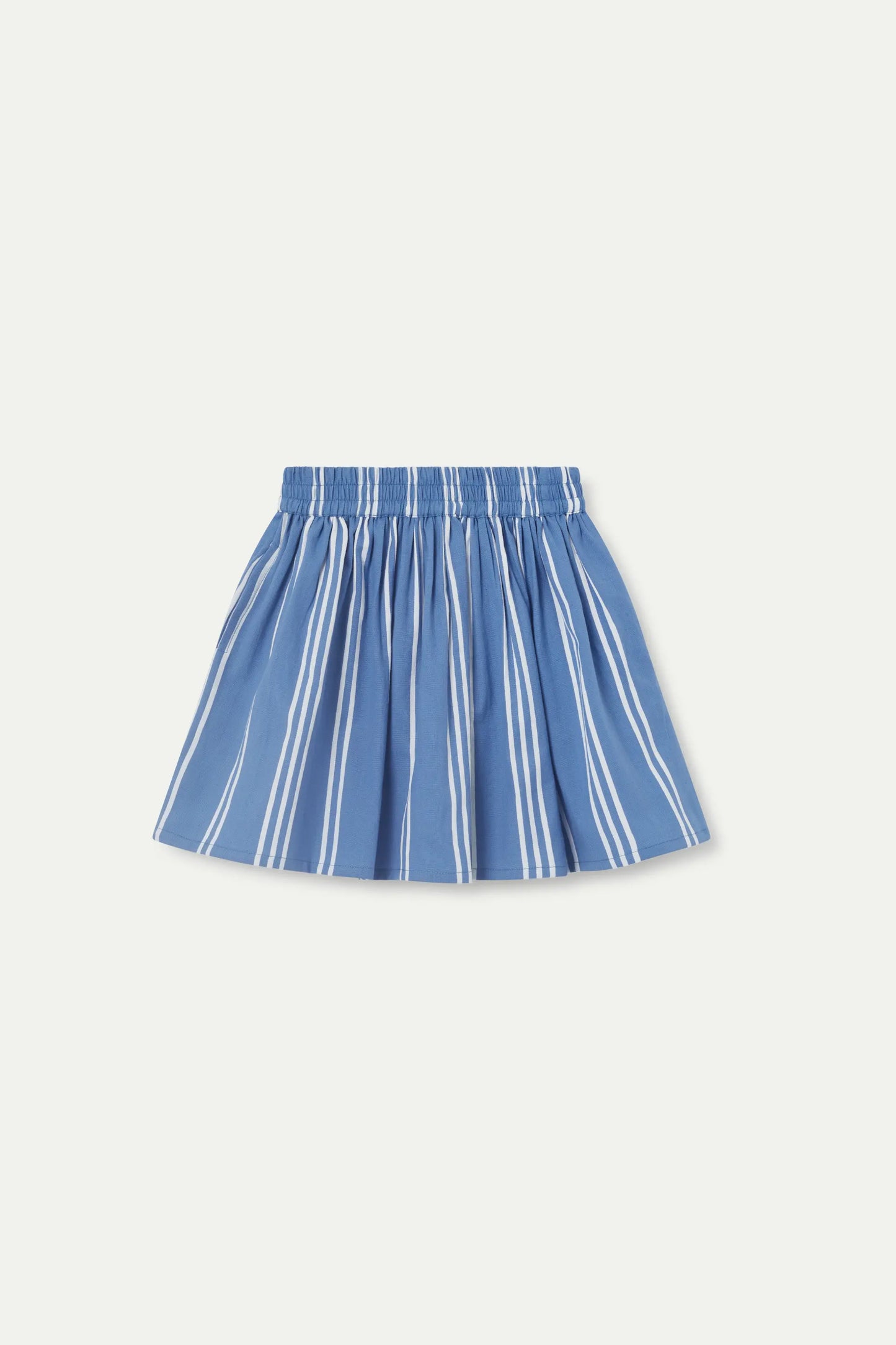 Falda corta de niña rayas azul